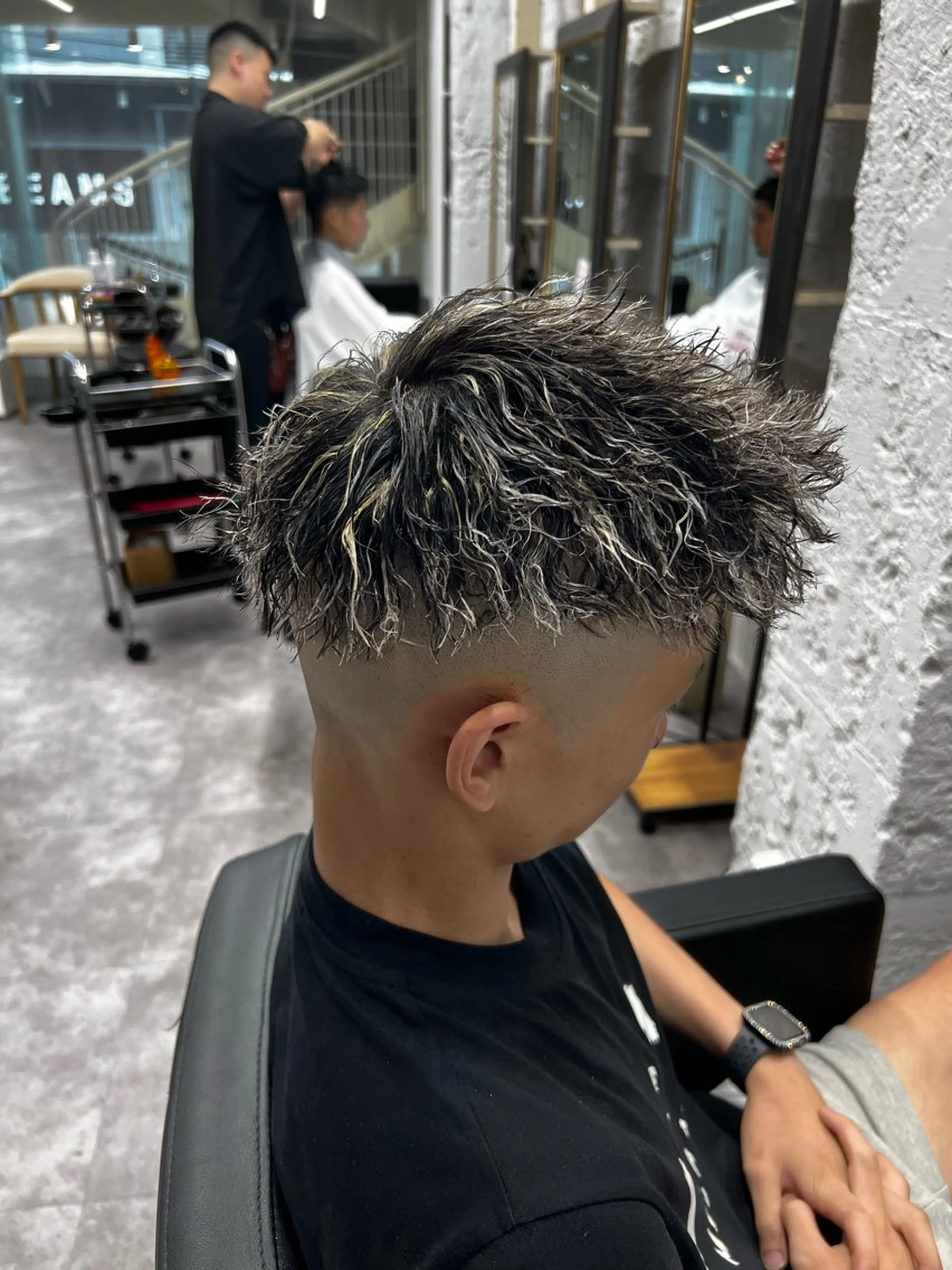 カラー パーマ メンズ 笹江 瑞穂のヘアスタイル