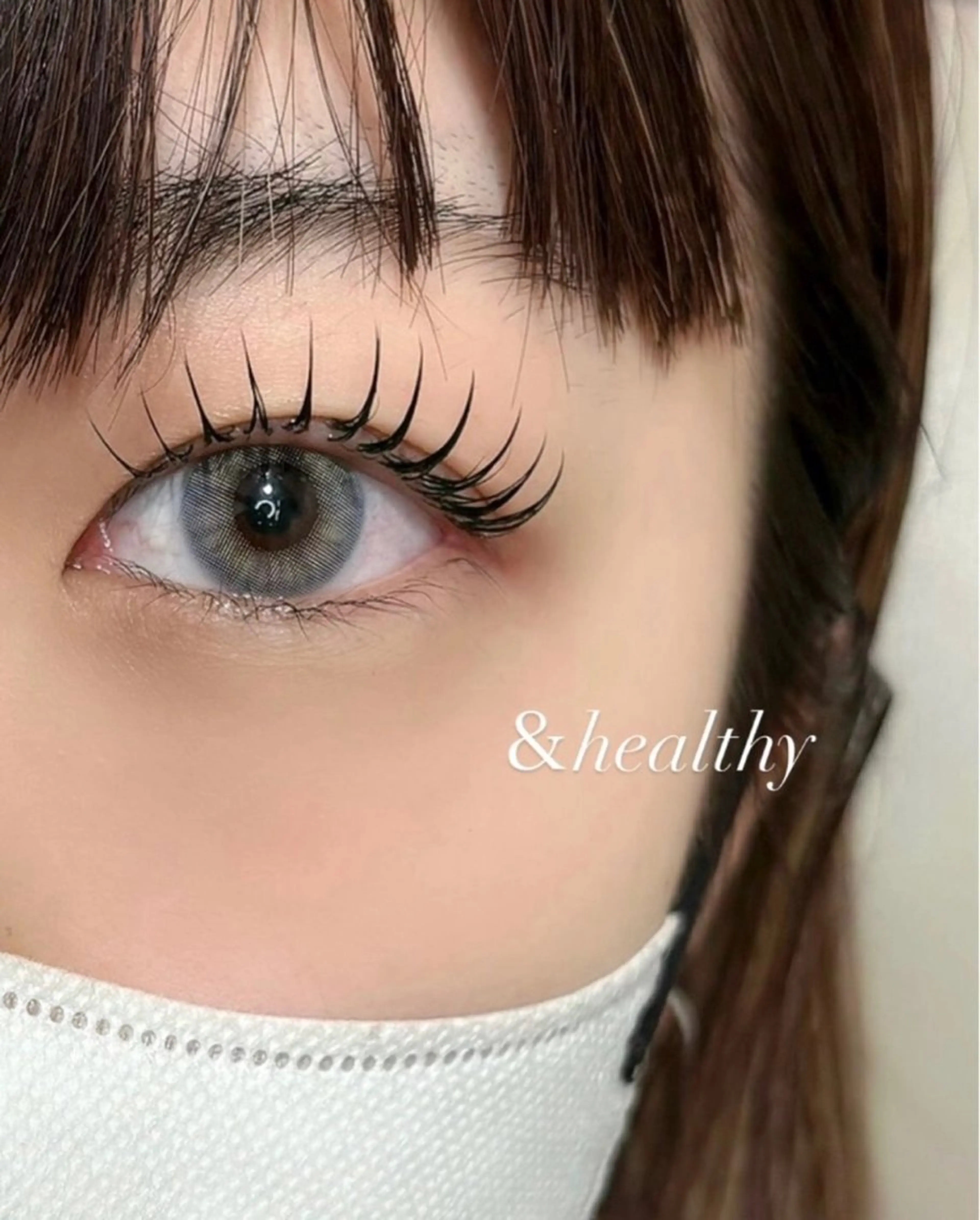 ⭐️LED⭐️&Healthyアンドヘルシー(エクパーマ)🍒フラットラッシュ120本とパーマ👀✨コーティング仕上げ！の写真