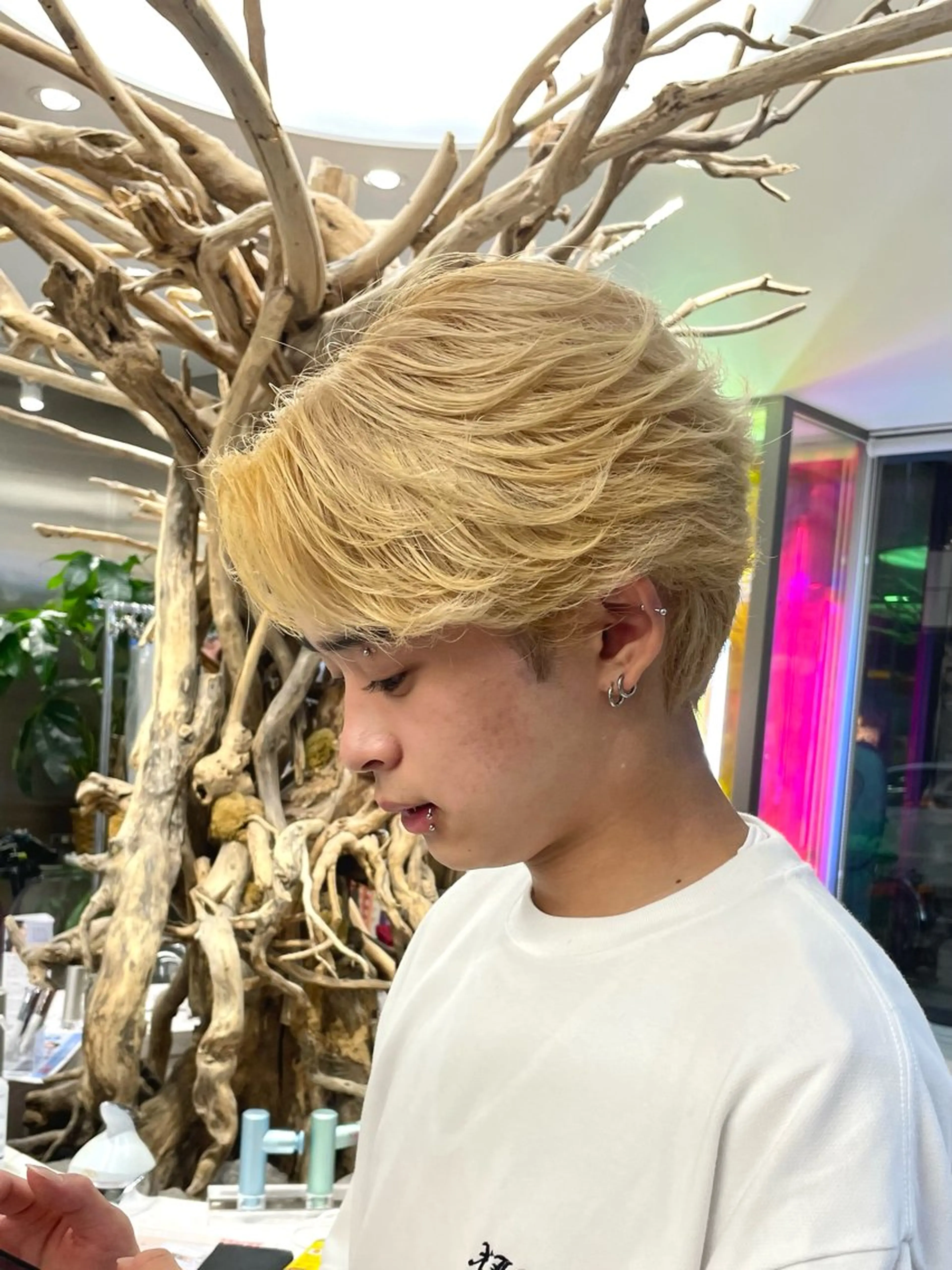 ショート パーマ メンズ カット パーマ フェザーショート⚡️ REONのヘアスタイル