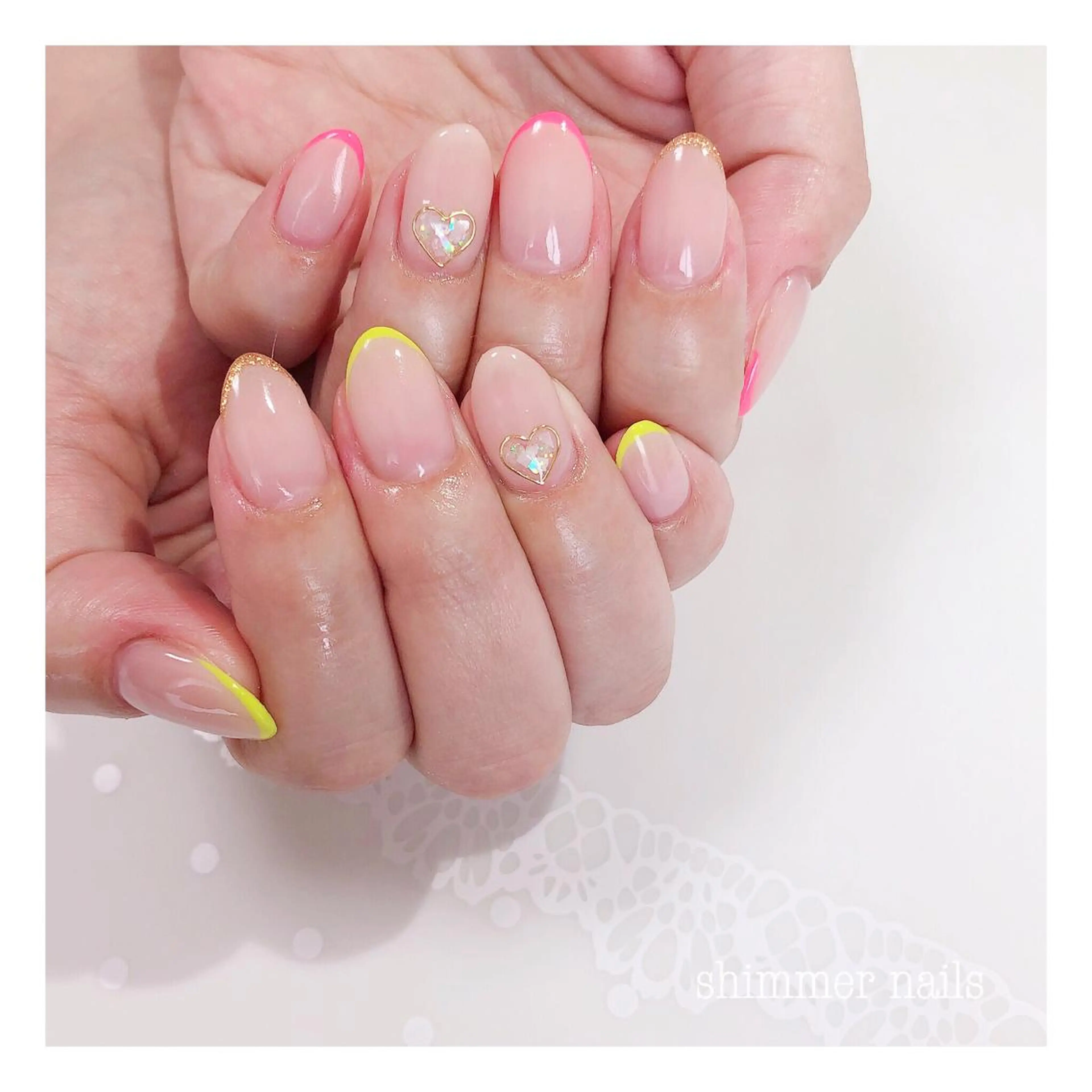 ネイル フレンチネイル shimmer nailsのネイルデザイン