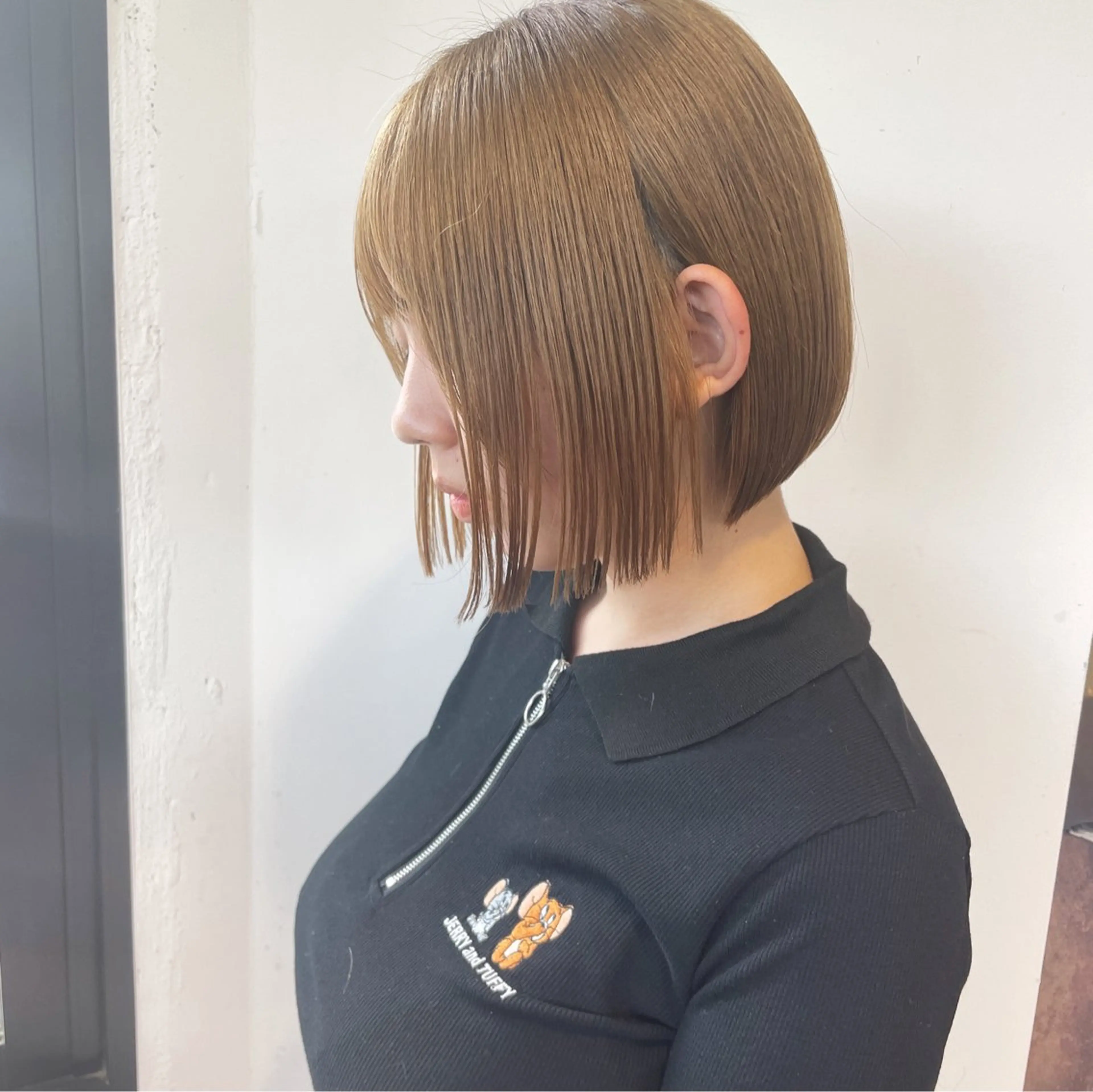 ミディアム カラー ベージュカラー ボブ カット ヘアカラー 似合わせヘア🤍 面田法子のヘアスタイル