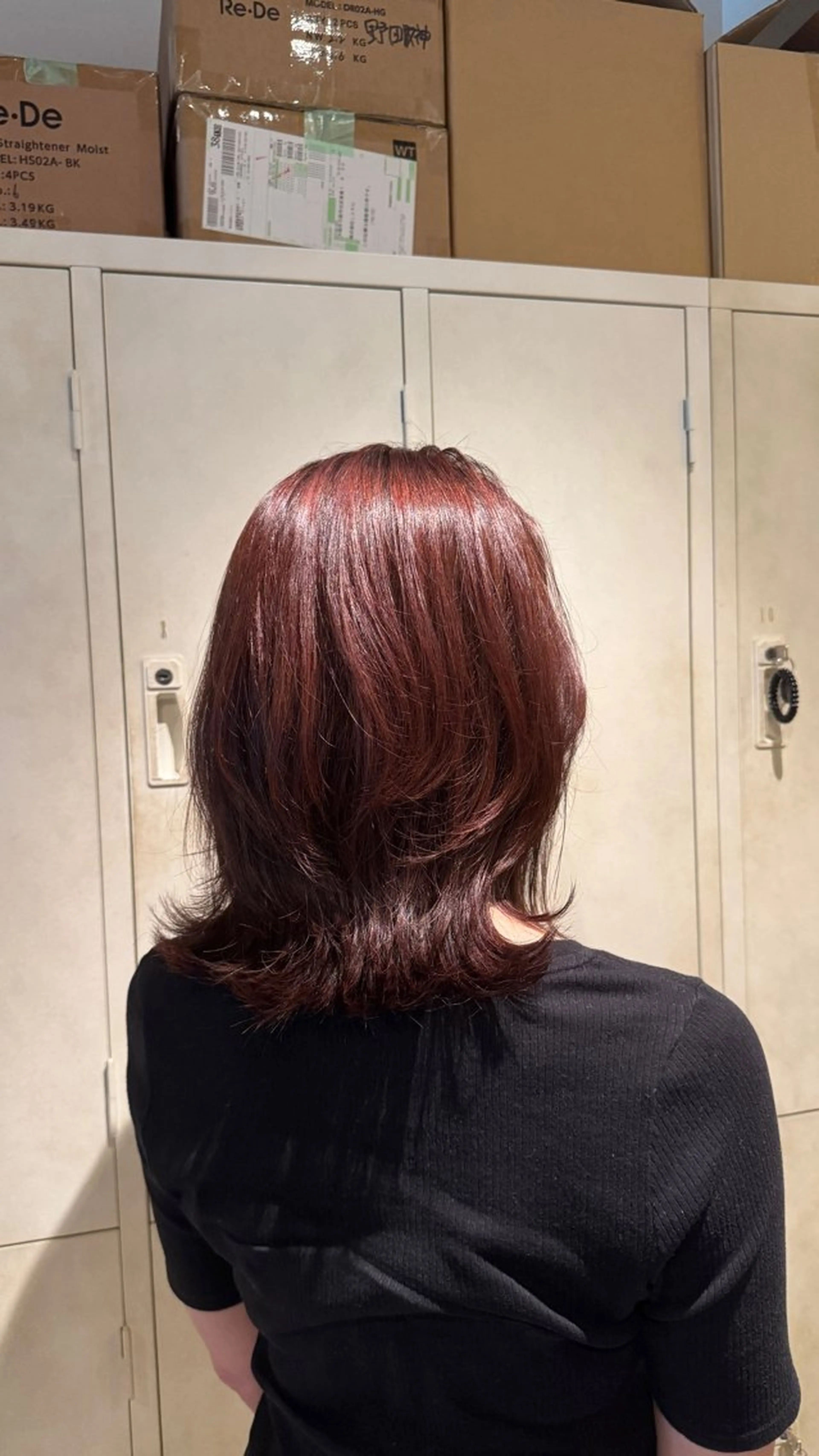 ミディアム カット ヘアカラー トリートメント みく💖レイヤー／海 外ヘア🇺🇸❤️のヘアスタイル
