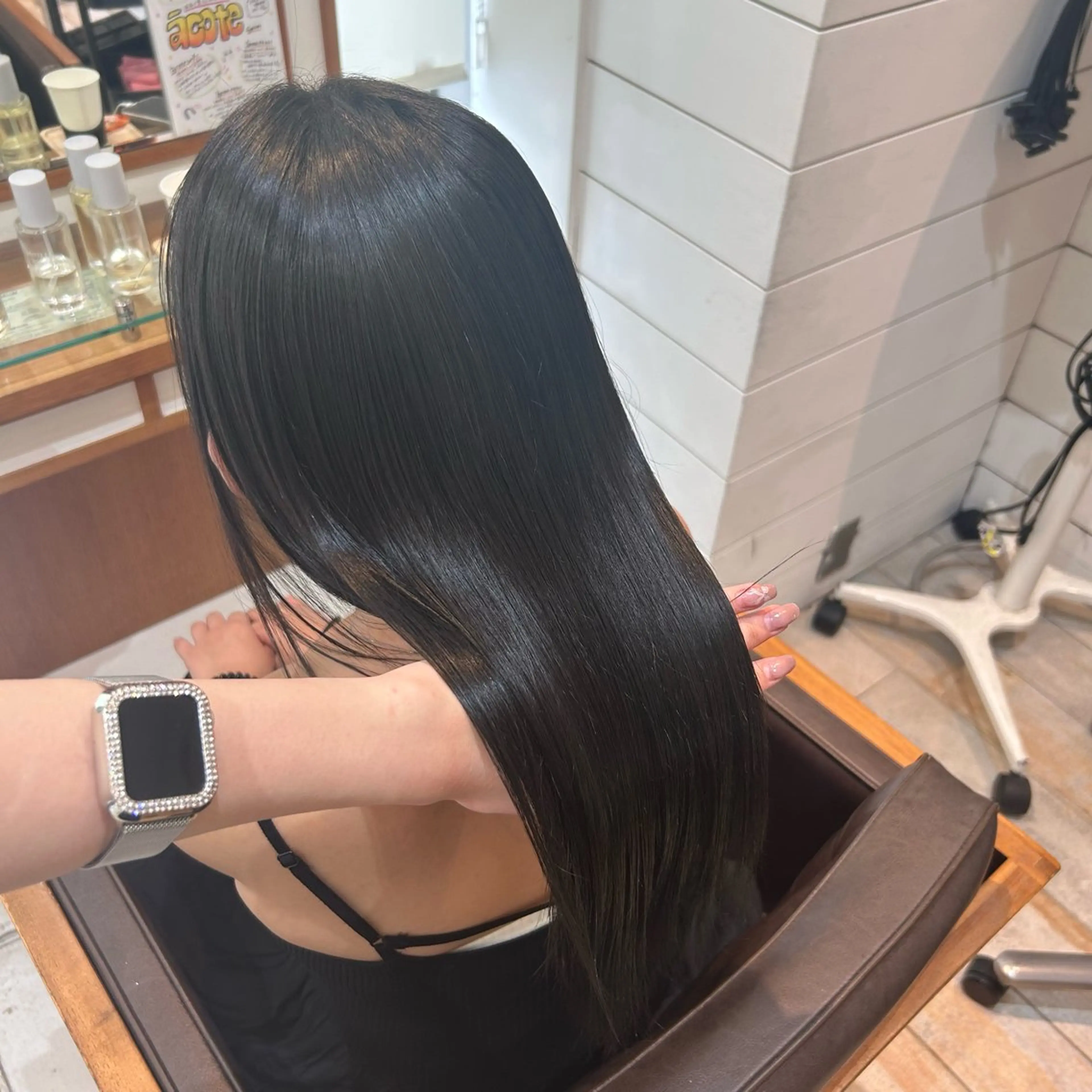 ロング カラー ヘアカラー トリートメント Rion/渋谷 /ブリーチなしカラーのヘアスタイル