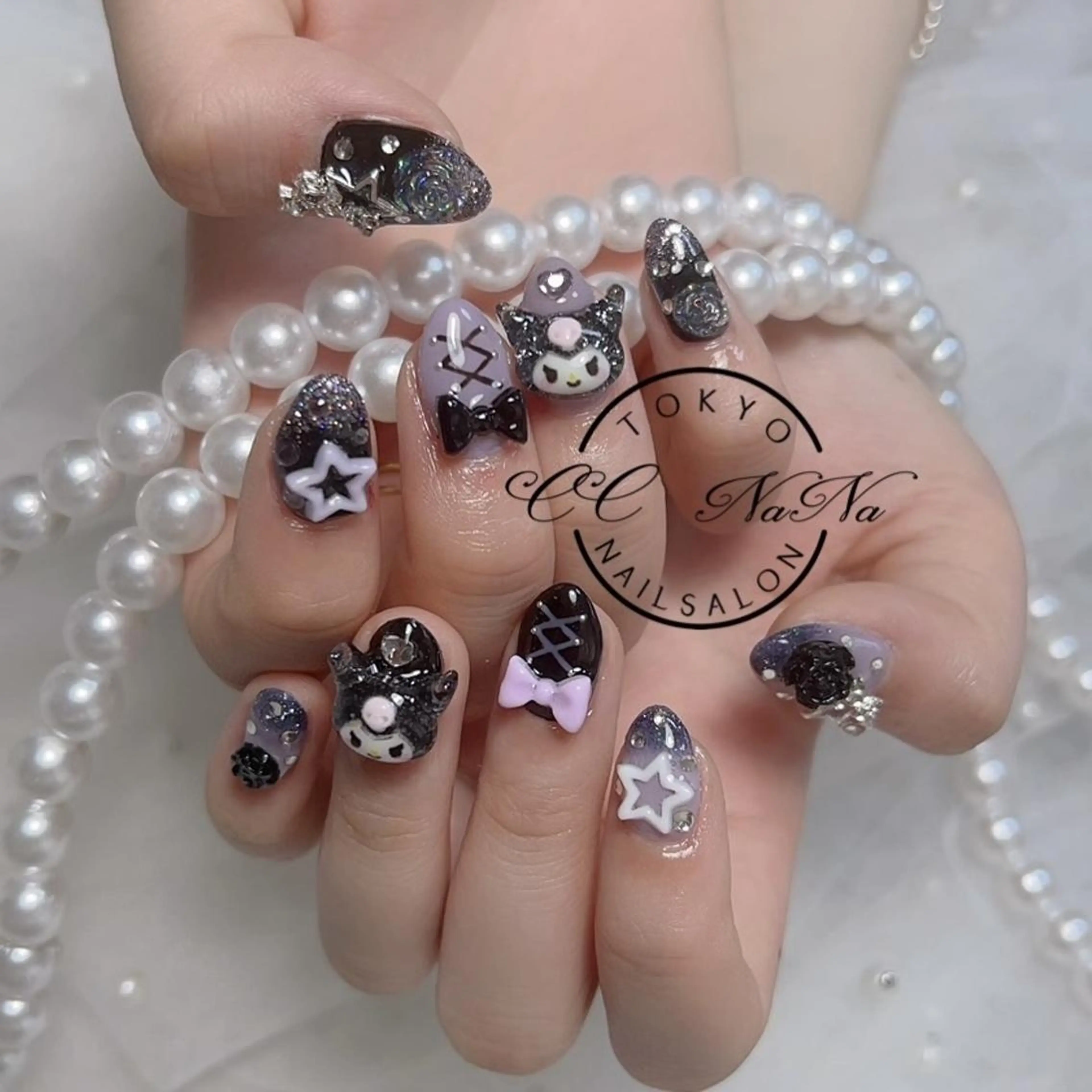 ネイル ハンドネイル 💎CC・NaNa 韓国風ネイル🌙Cのネイルデザイン