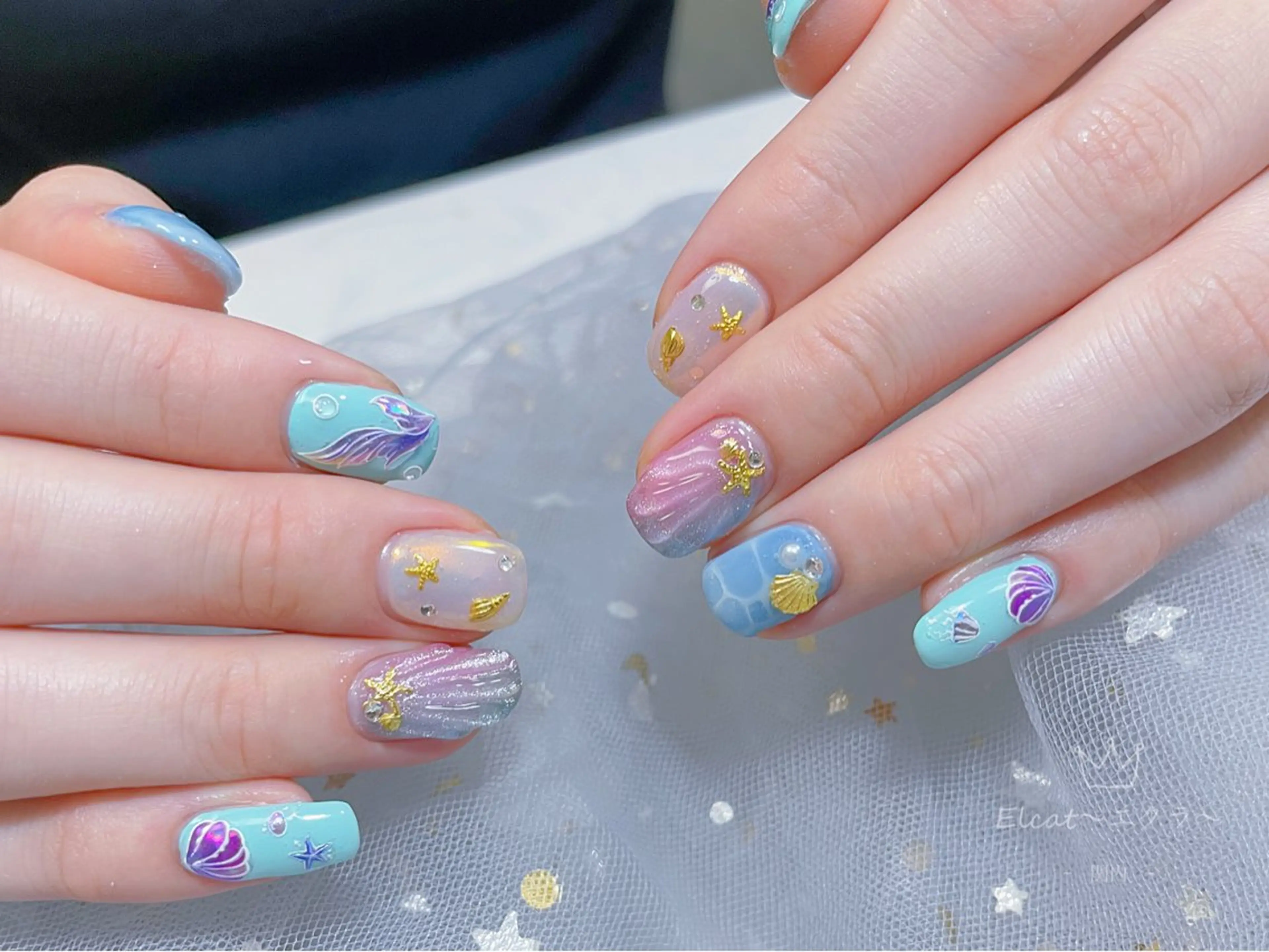 ネイル ハンドネイル ハンドケア ネイルサロンエクラ 🫧Shizukaのネイルデザイン