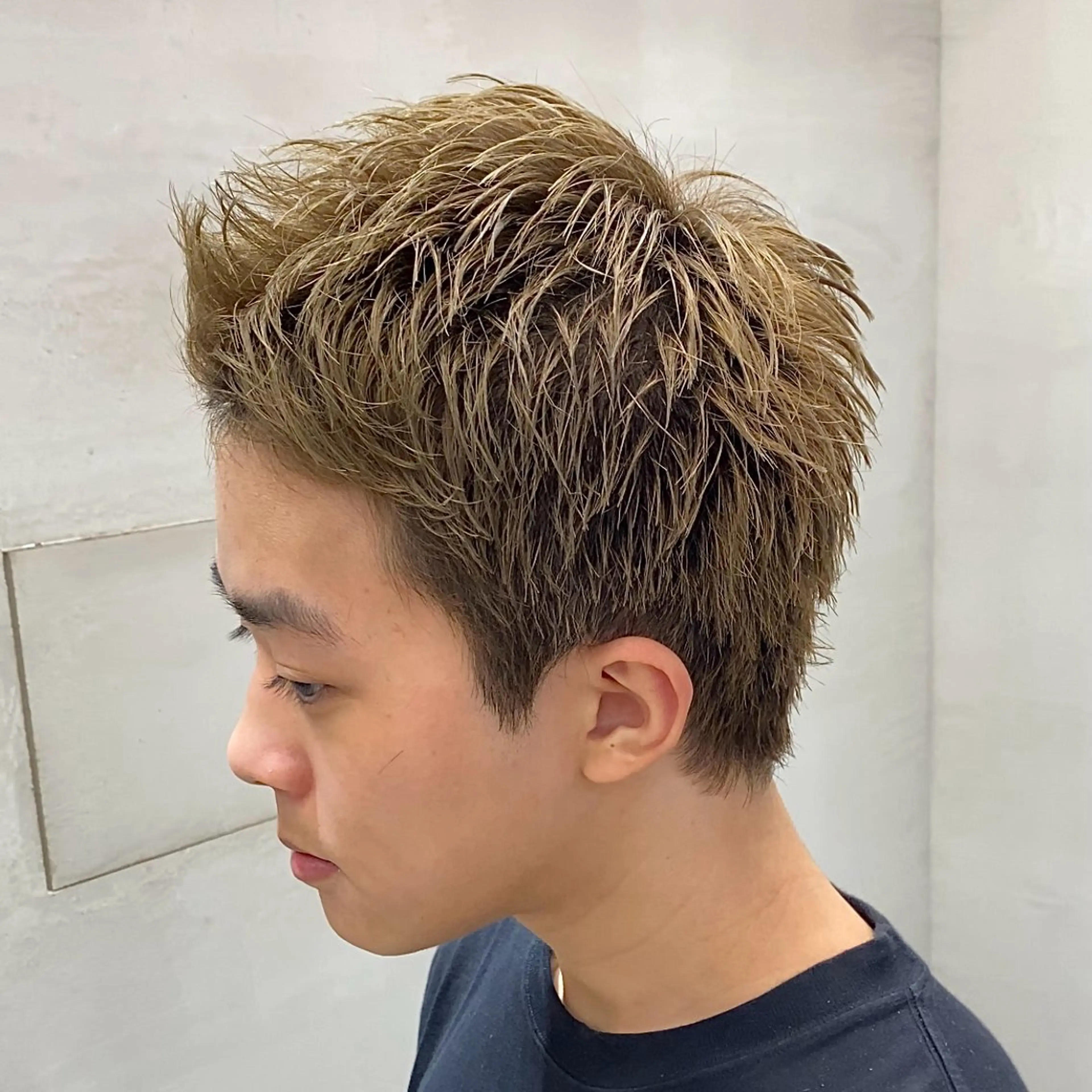 ショート カラー メンズ メンズ特化LIBER 石川玲央のヘアスタイル