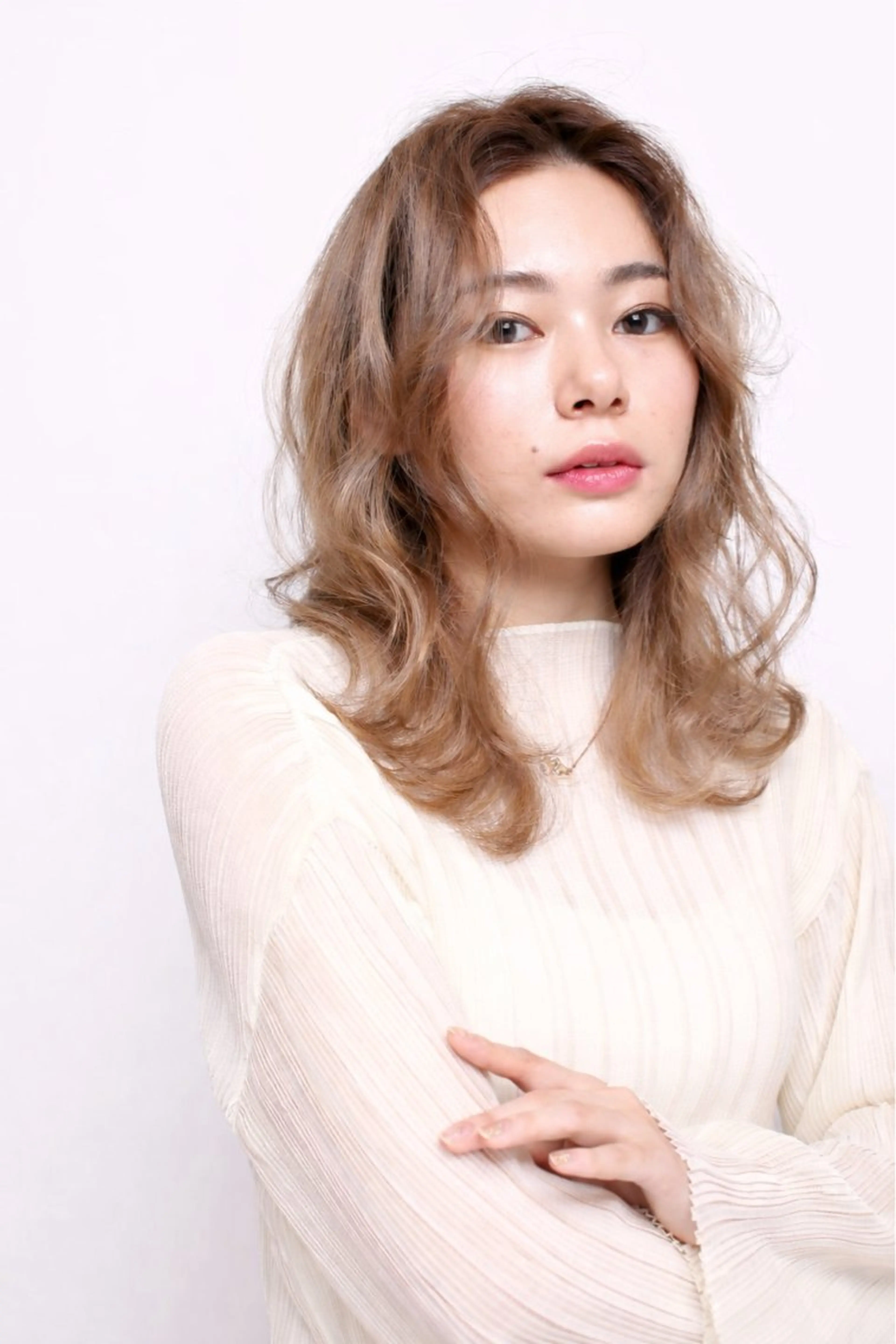 セミロング カラー 髪質改善/縮毛矯正 /むらたみぎわのヘアスタイル