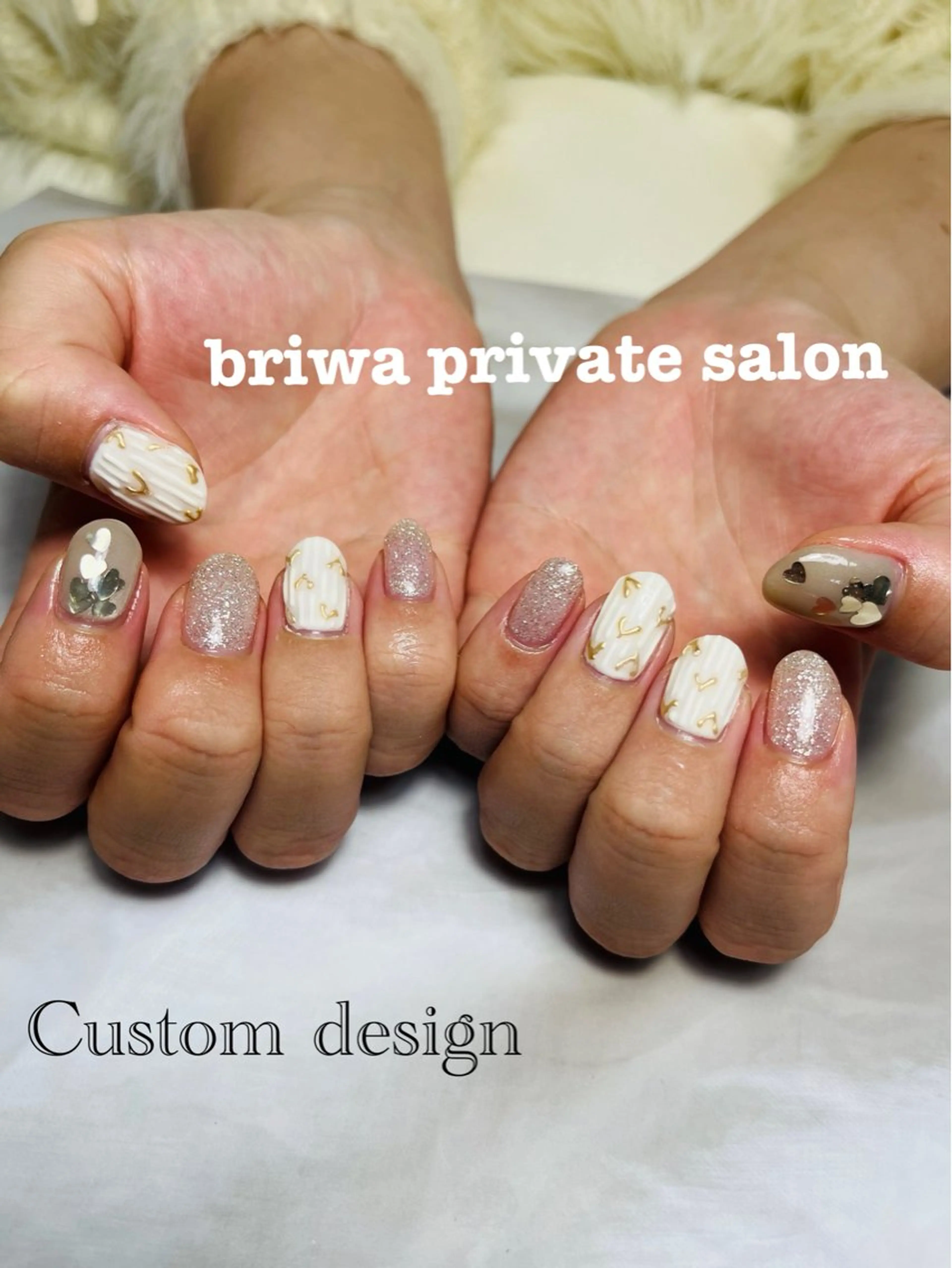 ネイル ハート Briwa✨nail 💅enoi ❤︎のネイルデザイン