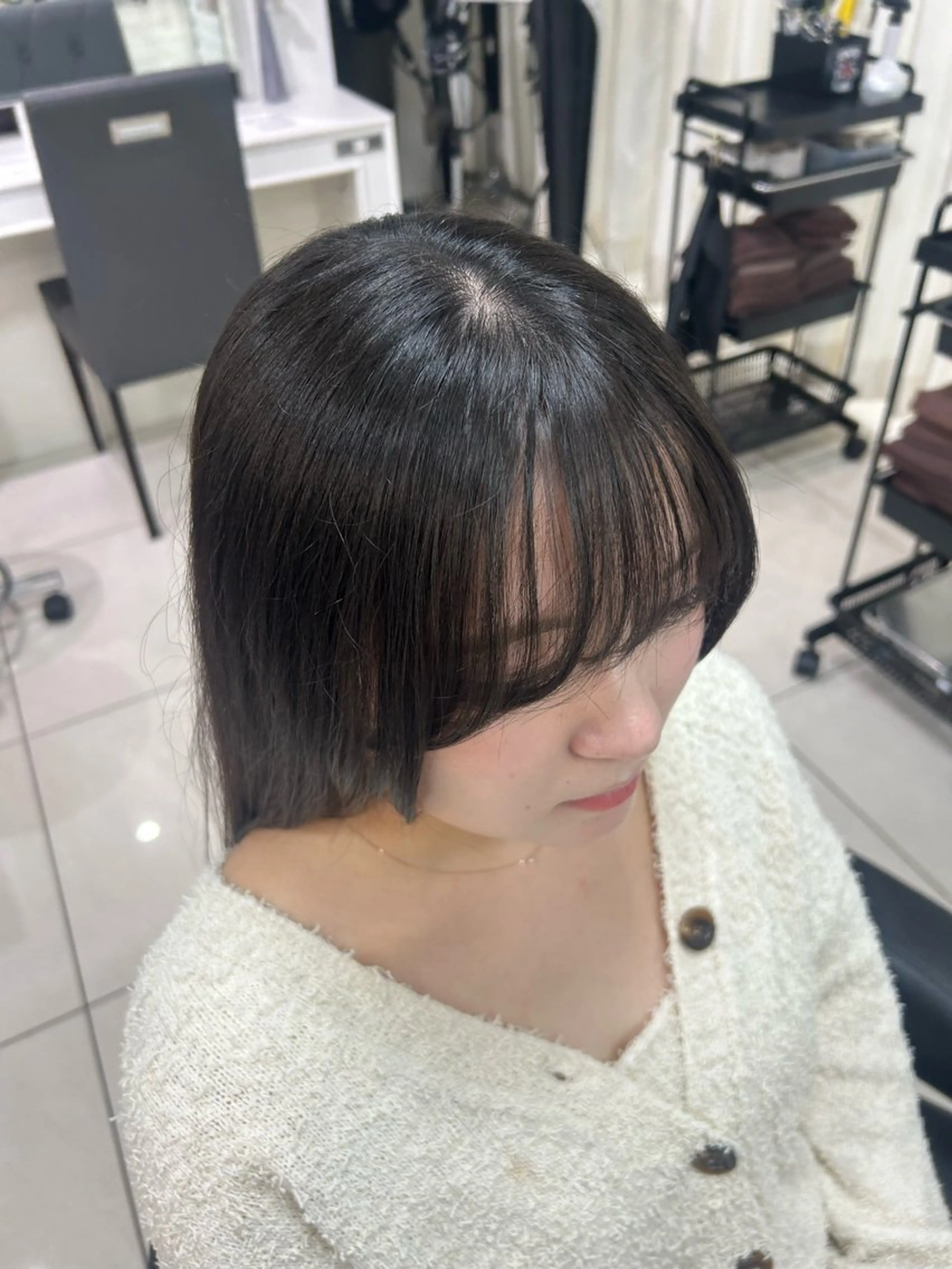 ロング 縮毛矯正 【縮毛矯正/レディー スカット】美涼🎀のヘアスタイル