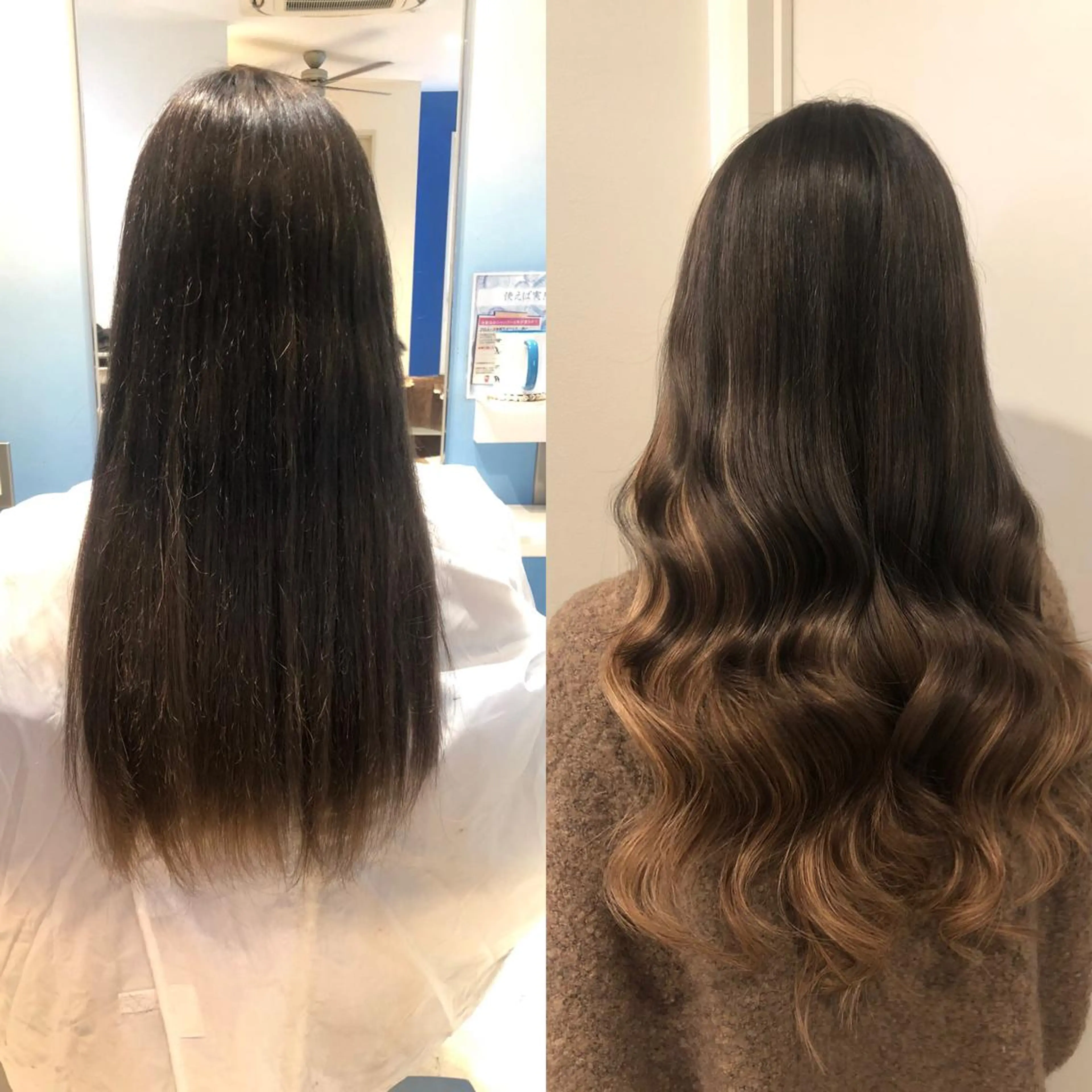 ロング カラー シールエクステ ダブルカラー ハイライトカラー インナーカラー エクステ ヘアカラー エクステ 🧡艶髪ちゅるん髪 🫧🧡YUKI❄️のヘアスタイル