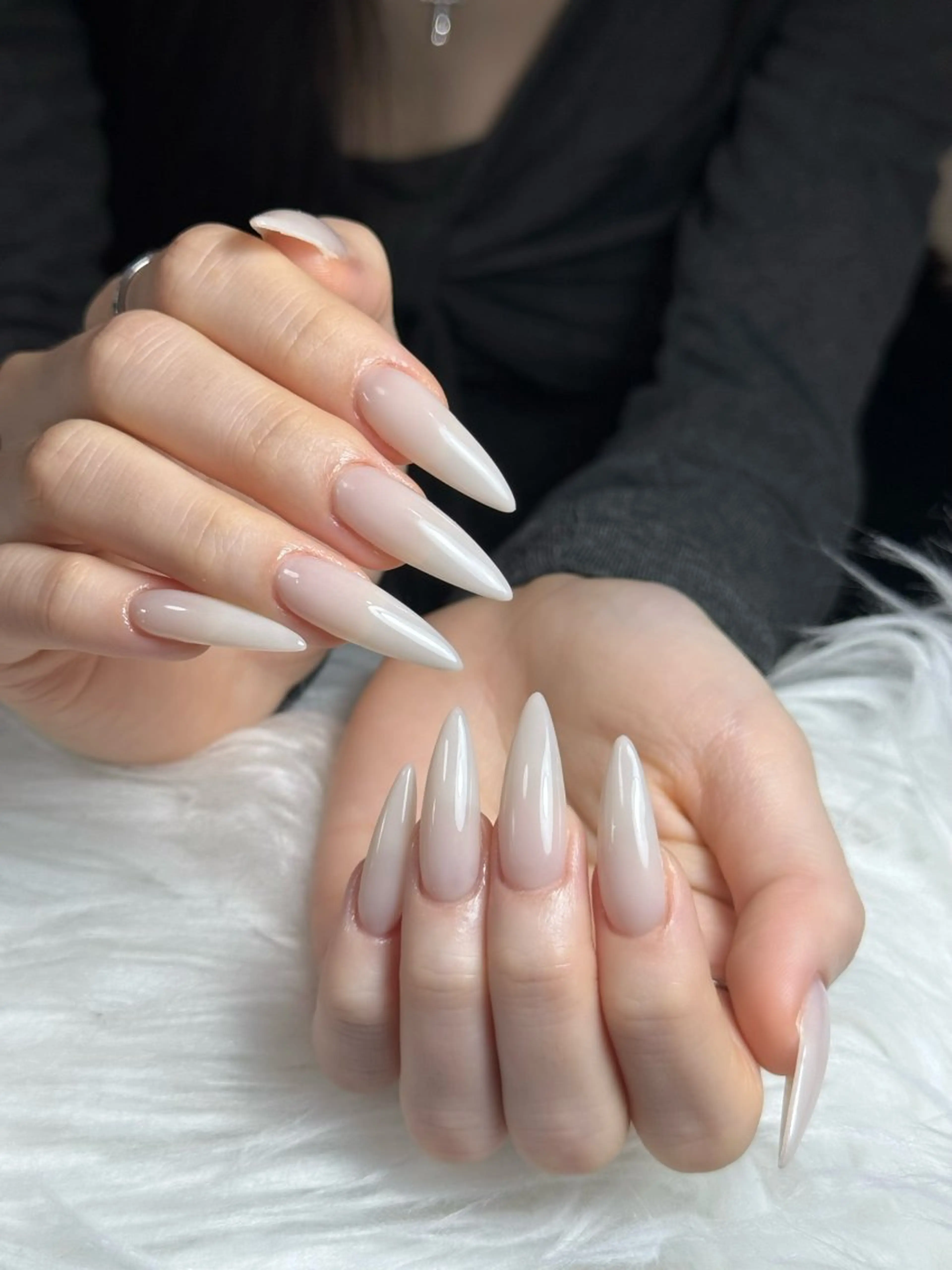 ネイル オーロラネイル ボルドー ブラウン 氷ネイル・うるうるネイル キラキラネイル ハンドネイル Julli NailStudioのネイルデザイン