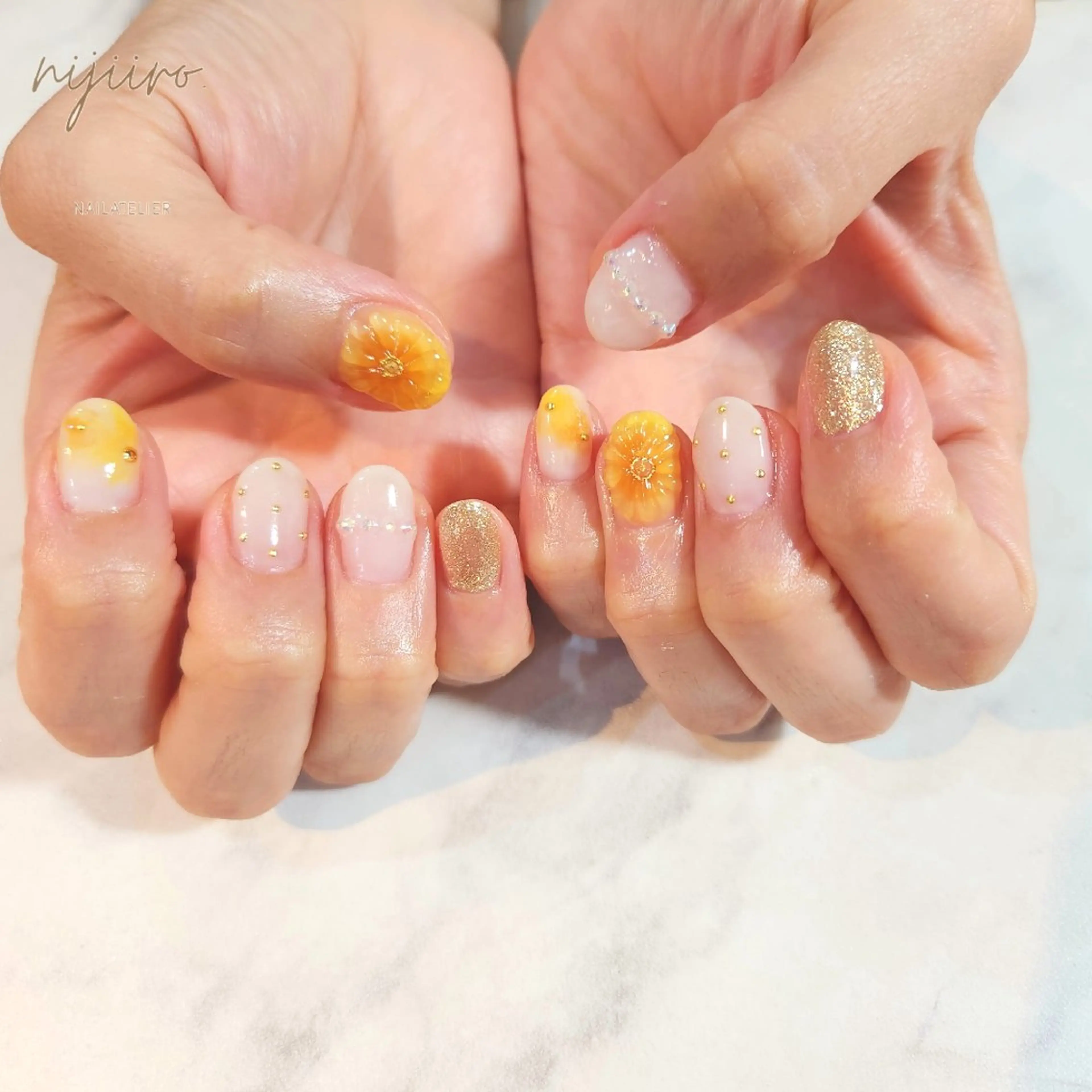 ネイル ハンドネイル nailatelier nijiiro.所属・nijiiro🌈 サトウのネイルデザイン