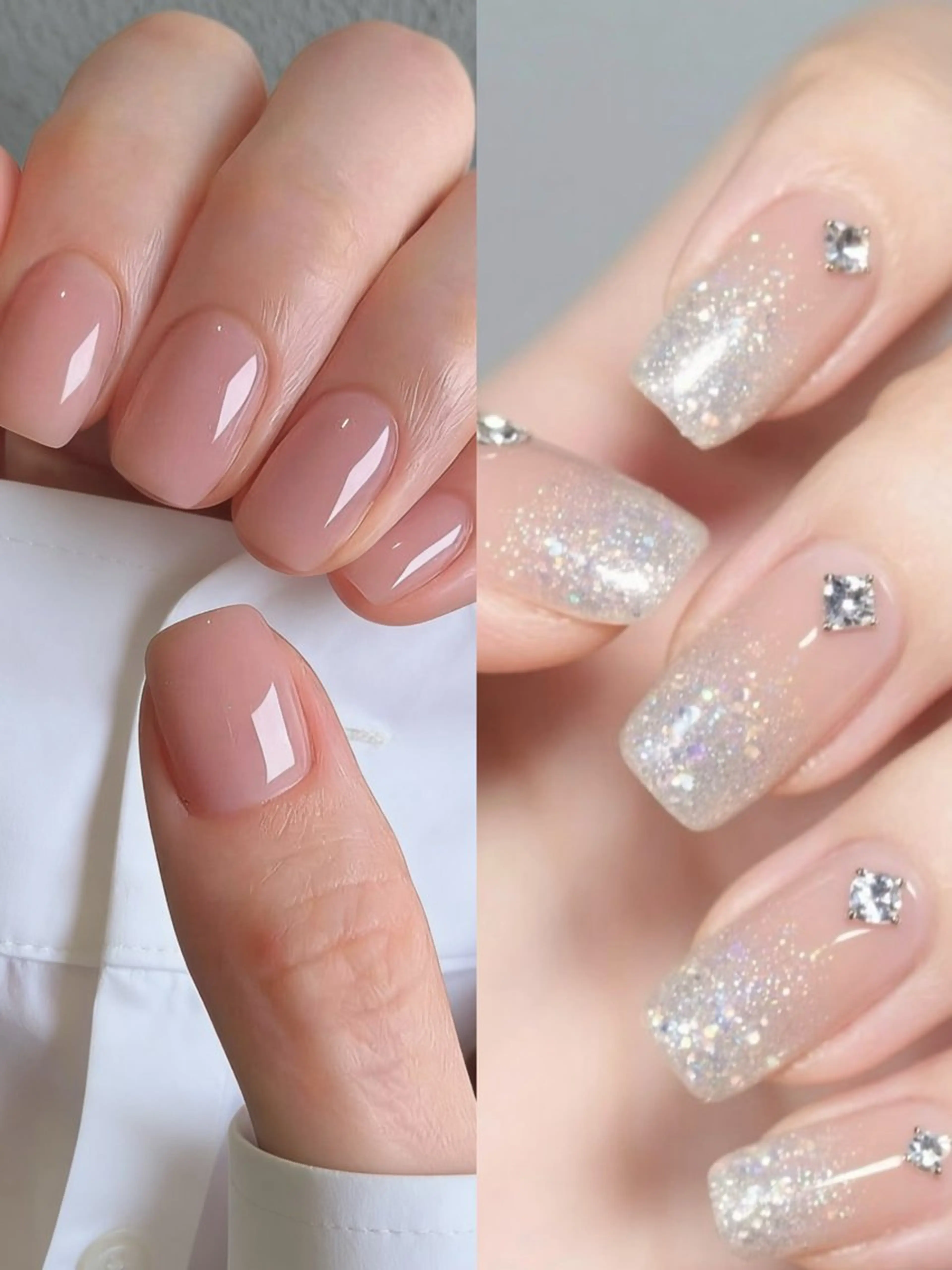 💅ワンカラー🩷ラメグラデーション✨ベースカラー追加🉑2色まで🉑カラー500種類以上📣(7日以内お直し、オフ無料の写真