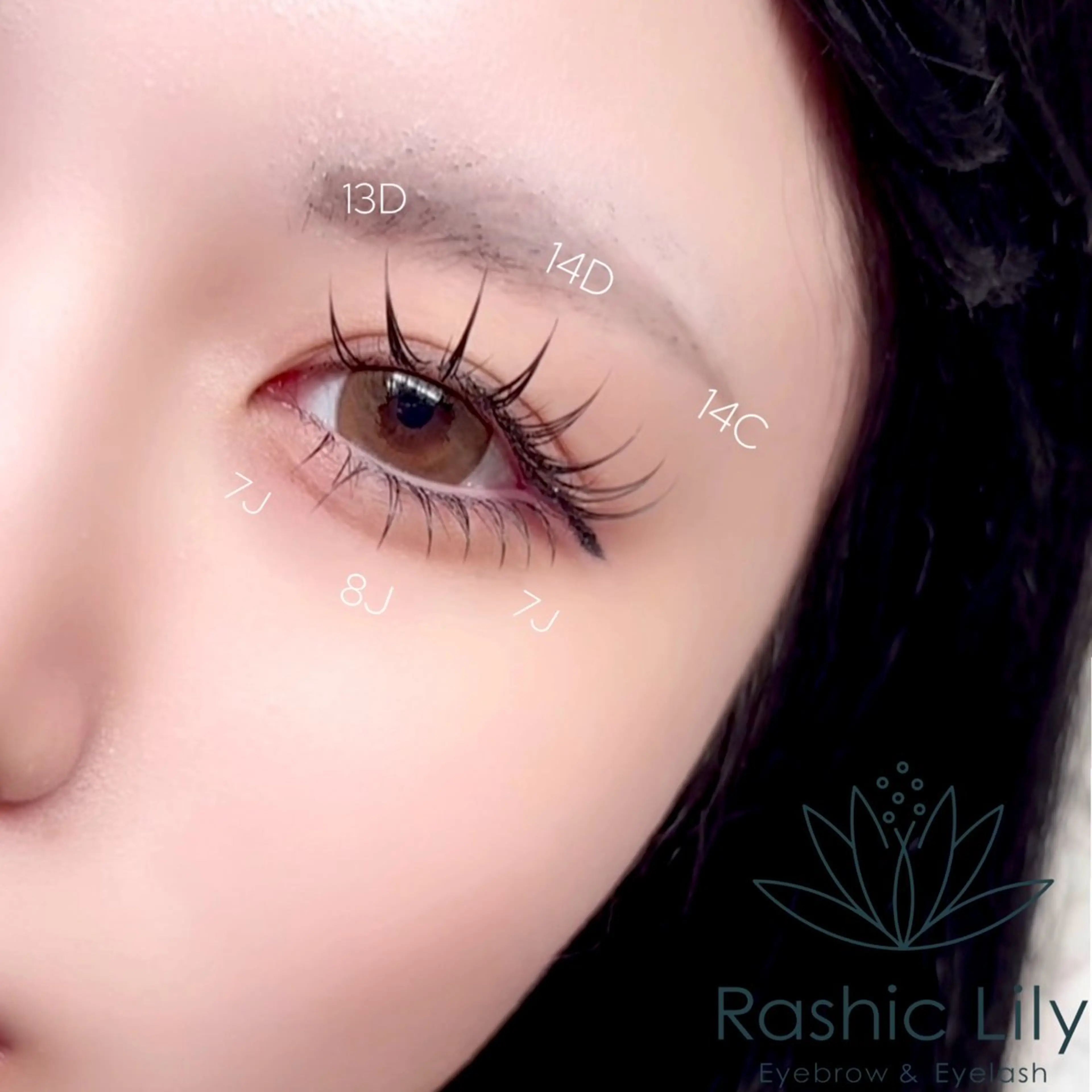 バブみeye👶🤍下まつげエクステ30本🩶 【LED+¥700】の写真