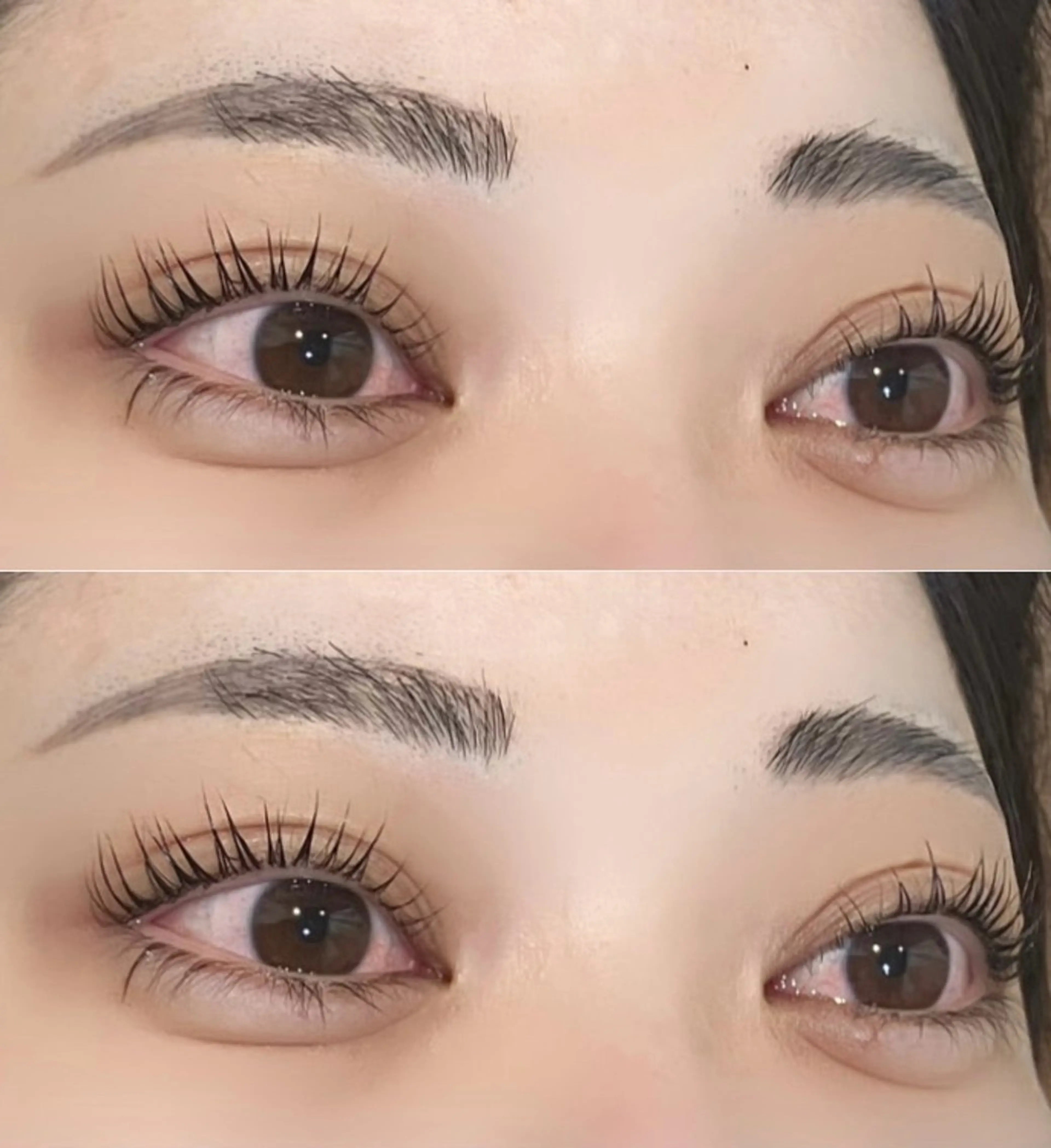 マツエク・マツパ 透明感カラー🎀／ 寒色カラー／マツエクのヘアスタイル