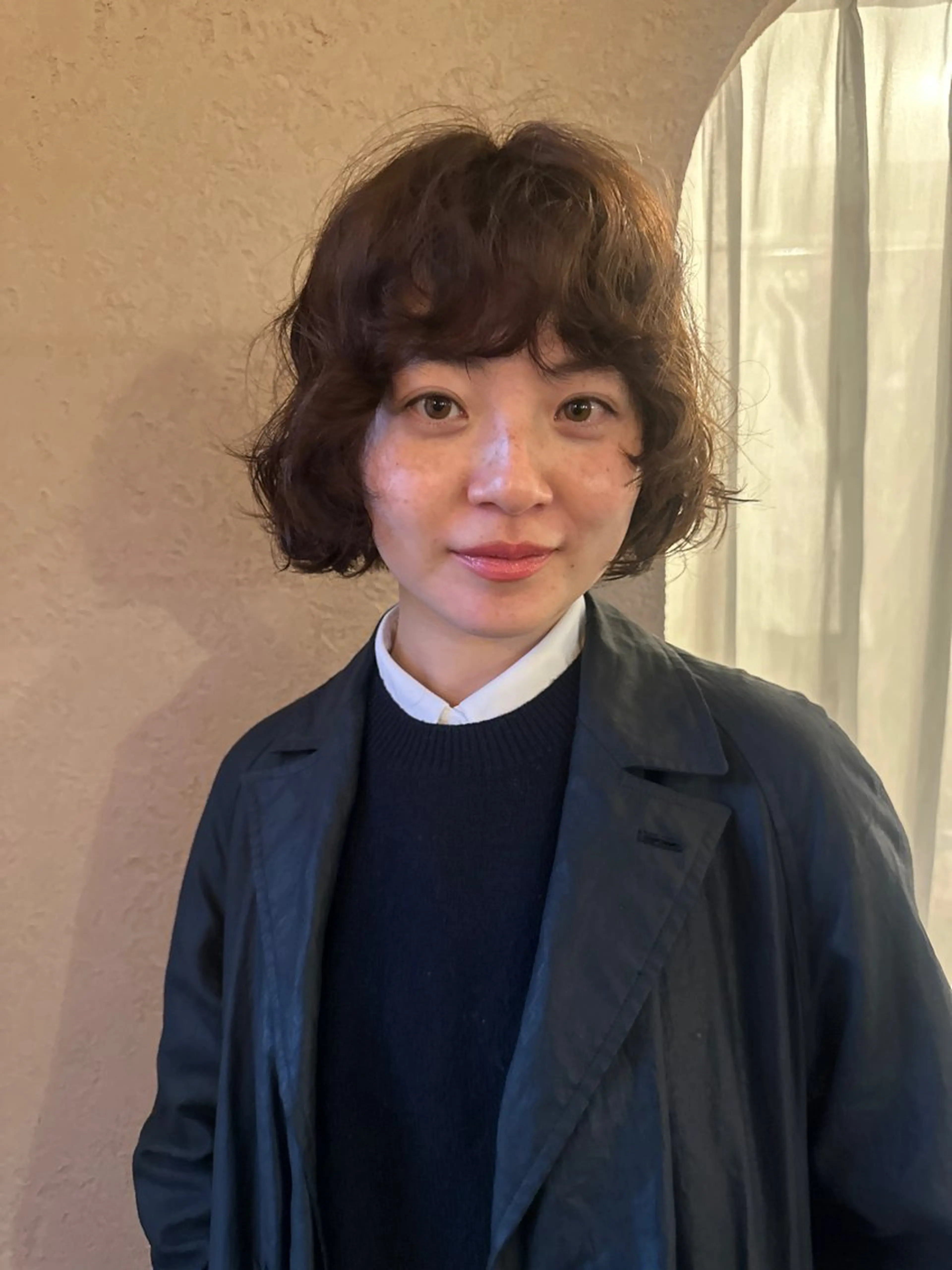 ショート カラー パーマ カット ヘアカラー パーマ ボブ/レイヤー/ケア パーマ/リュウタのヘアスタイル