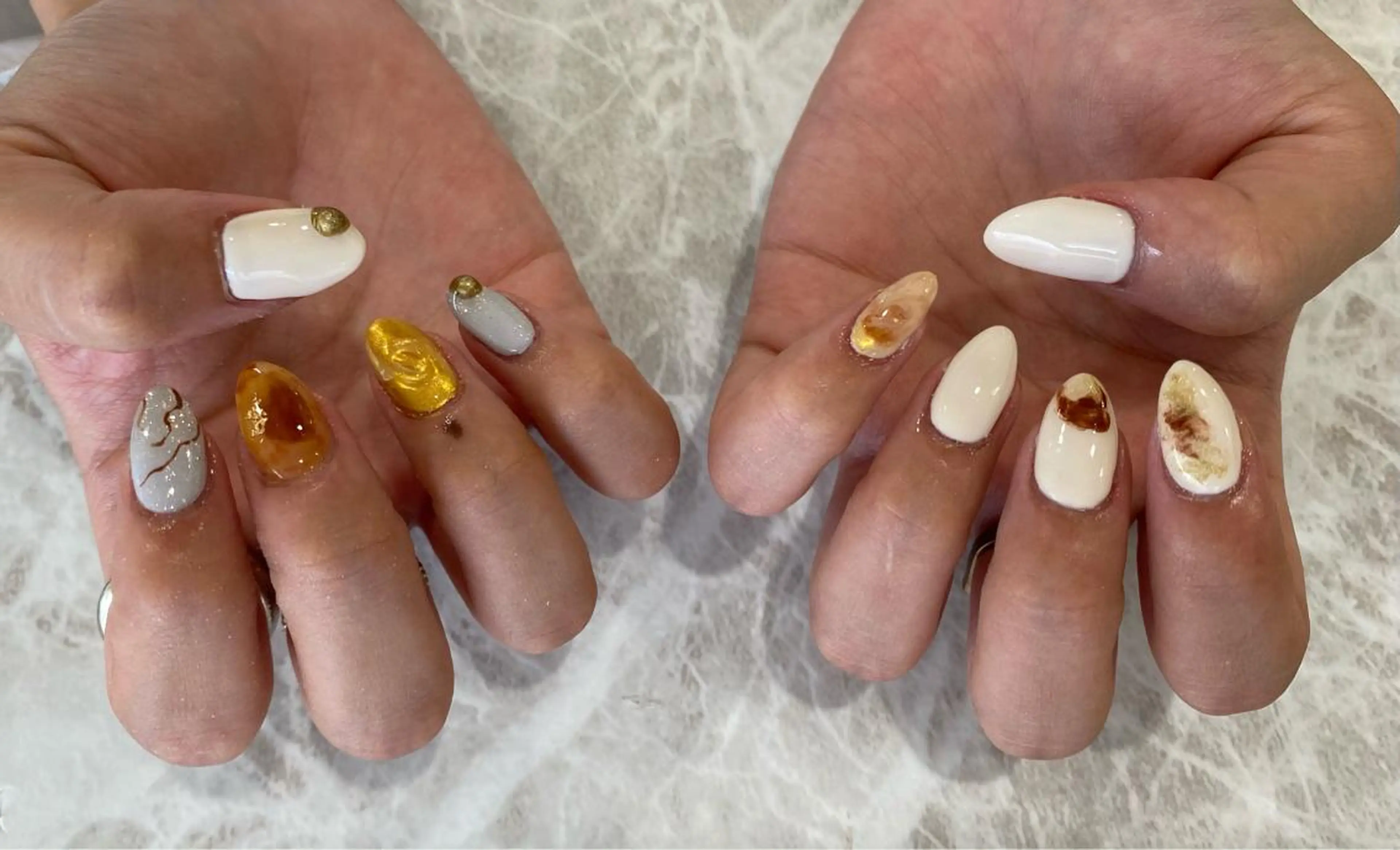 ネイル ニュアンスネイル Raybeauty marinaのネイルデザイン