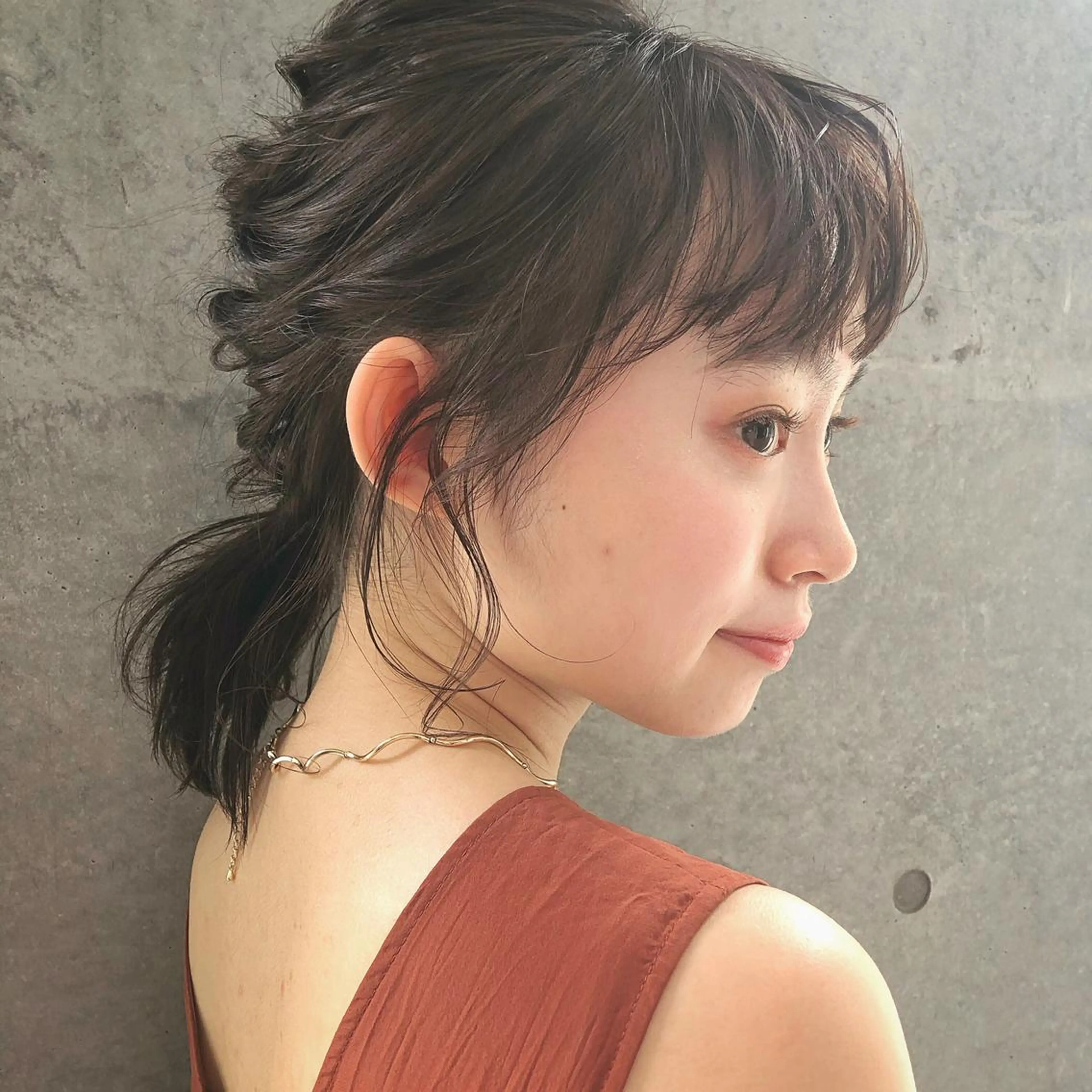 レイヤーカット/ ハイライト　千咲季のヘアスタイル