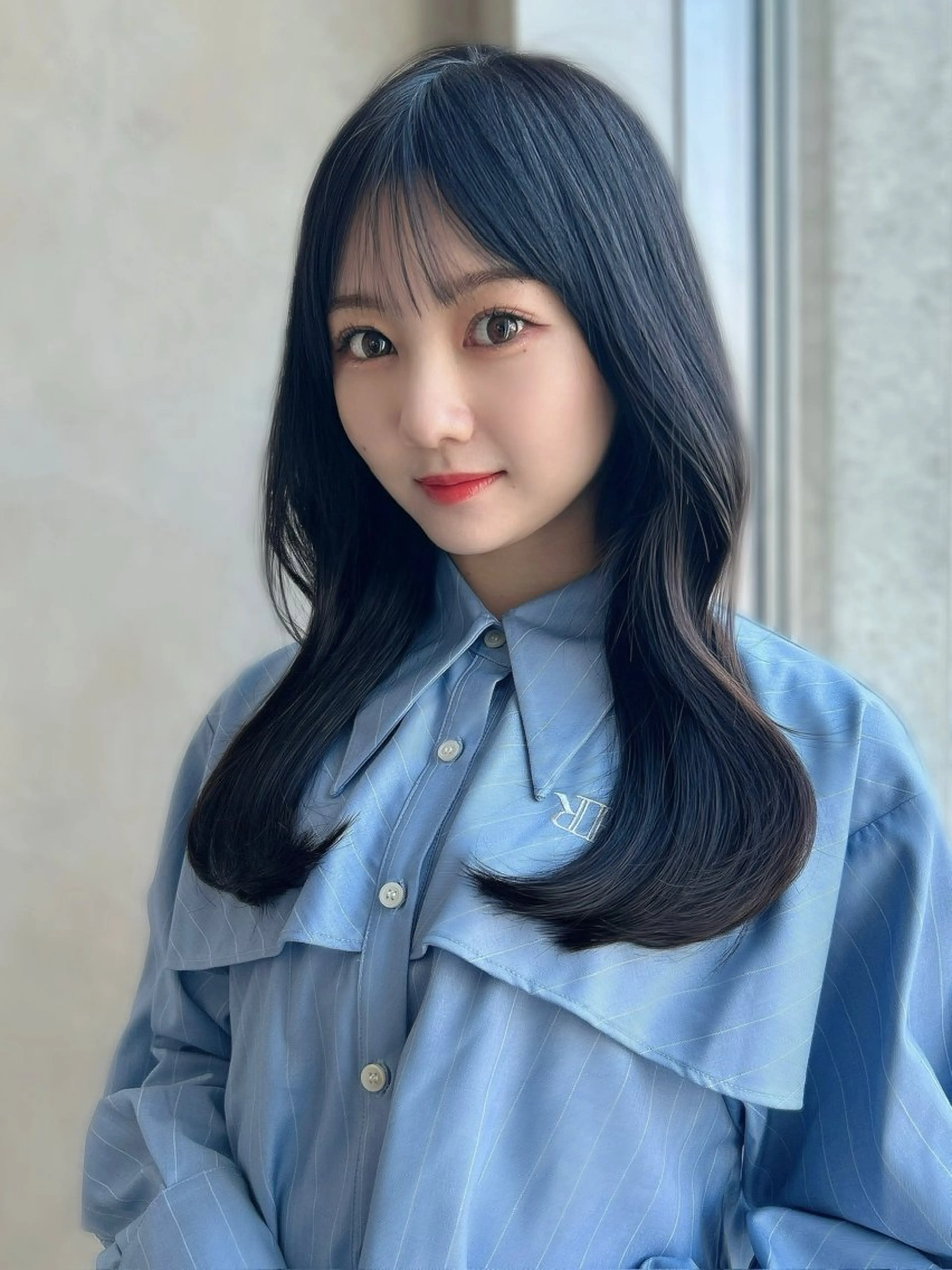 セミロング カラー カット ヘアカラー トリートメント 新宿✨顔周りカット 韓国ヘア/坂本亜裟海のヘアスタイル