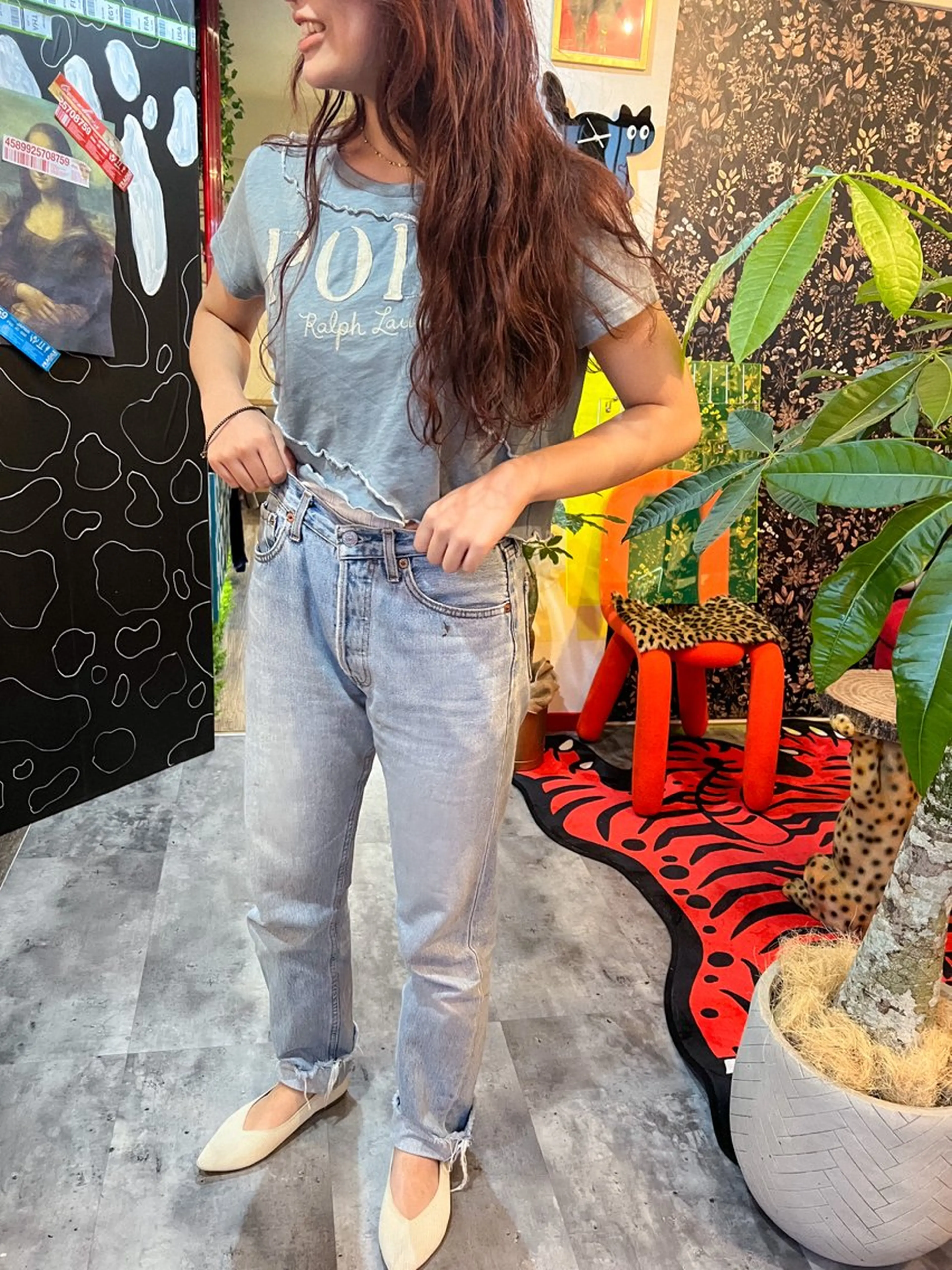 ロング カラー ブラウンカラー オレンジ オレンジブラウン カラーパティシエ facce🌼ikoのヘアスタイル