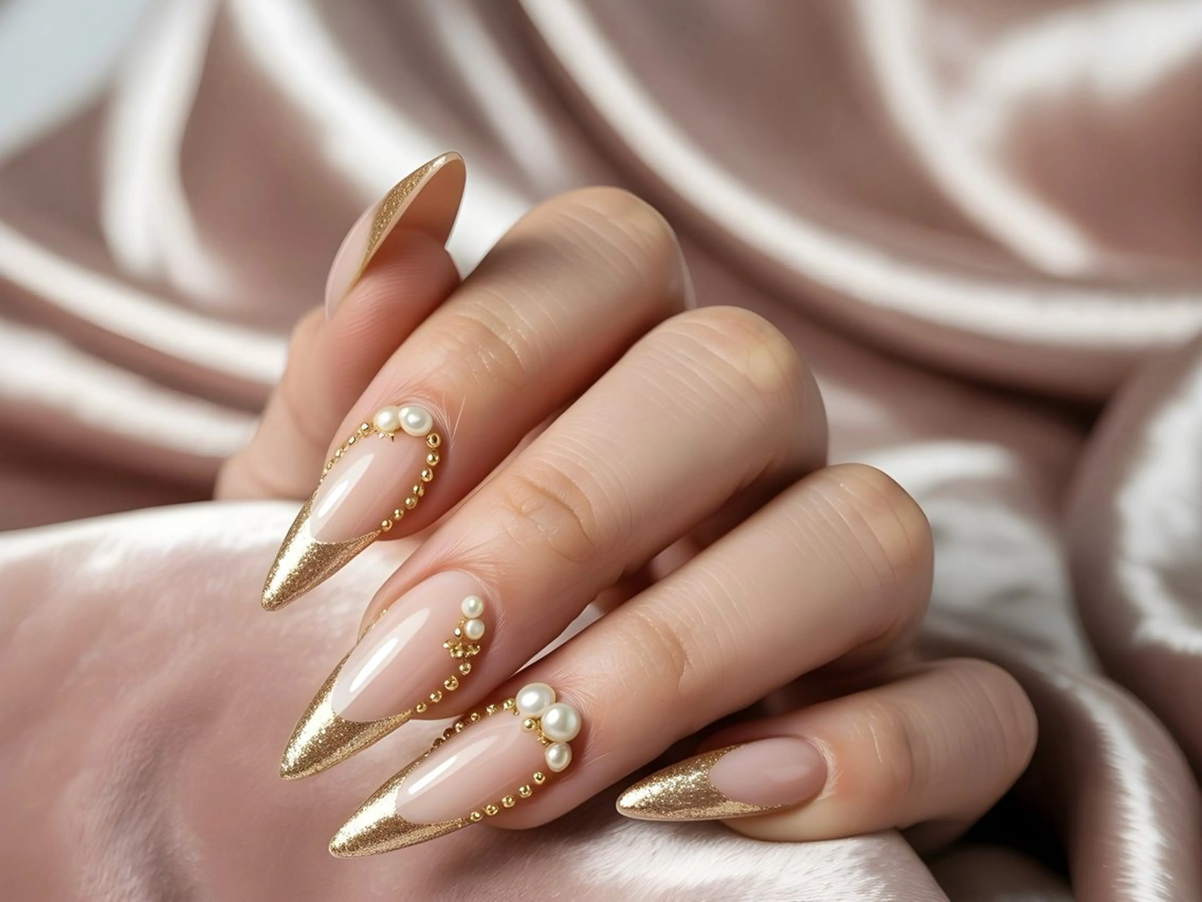 ネイル オーロラネイル チークネイル 長さ出し ジェルネイル ミラーネイル Solmare 中目黒 mutoのネイルデザイン