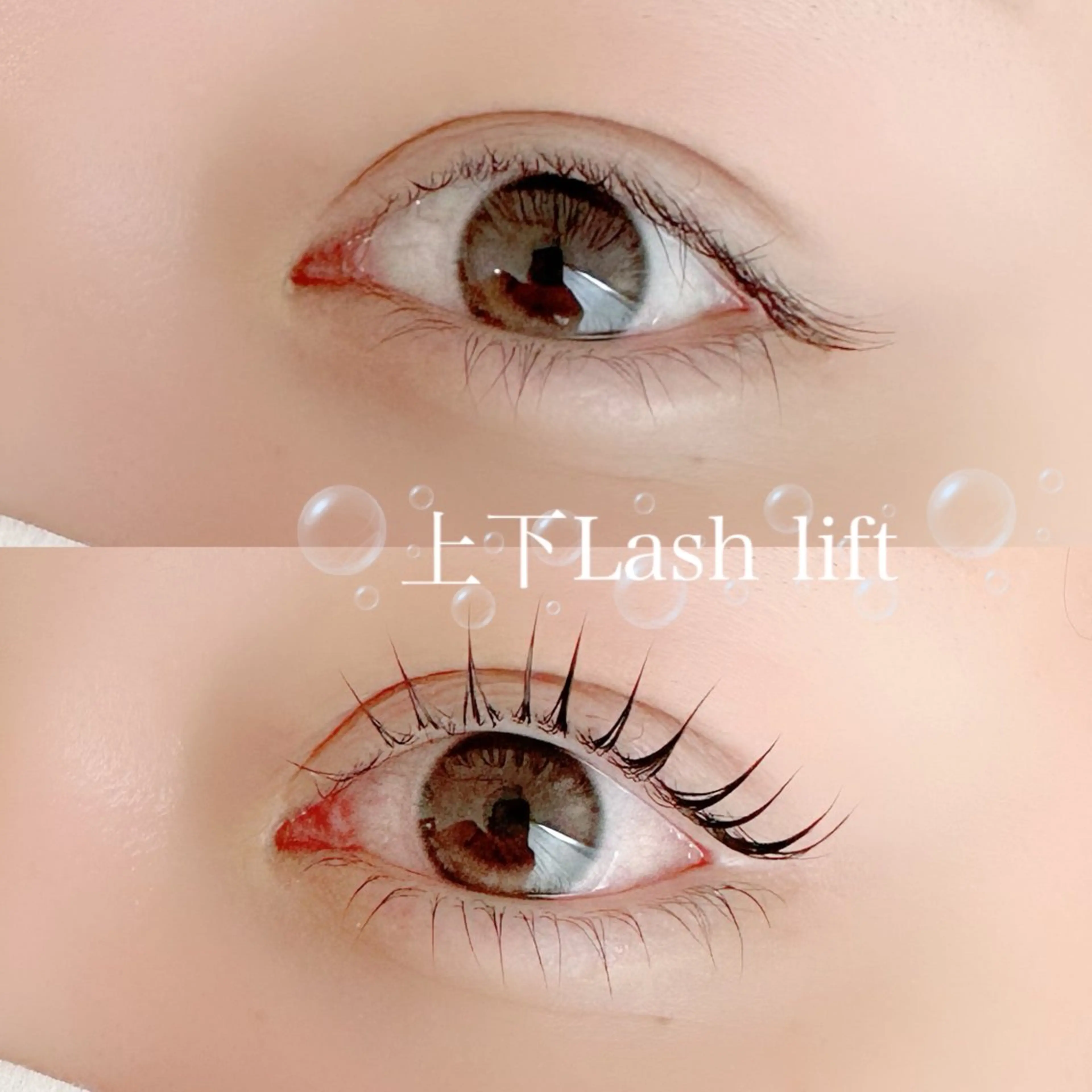 🌸上下まつげパーマ【アイシャンプー・美容液コーティング付】¥5800の写真