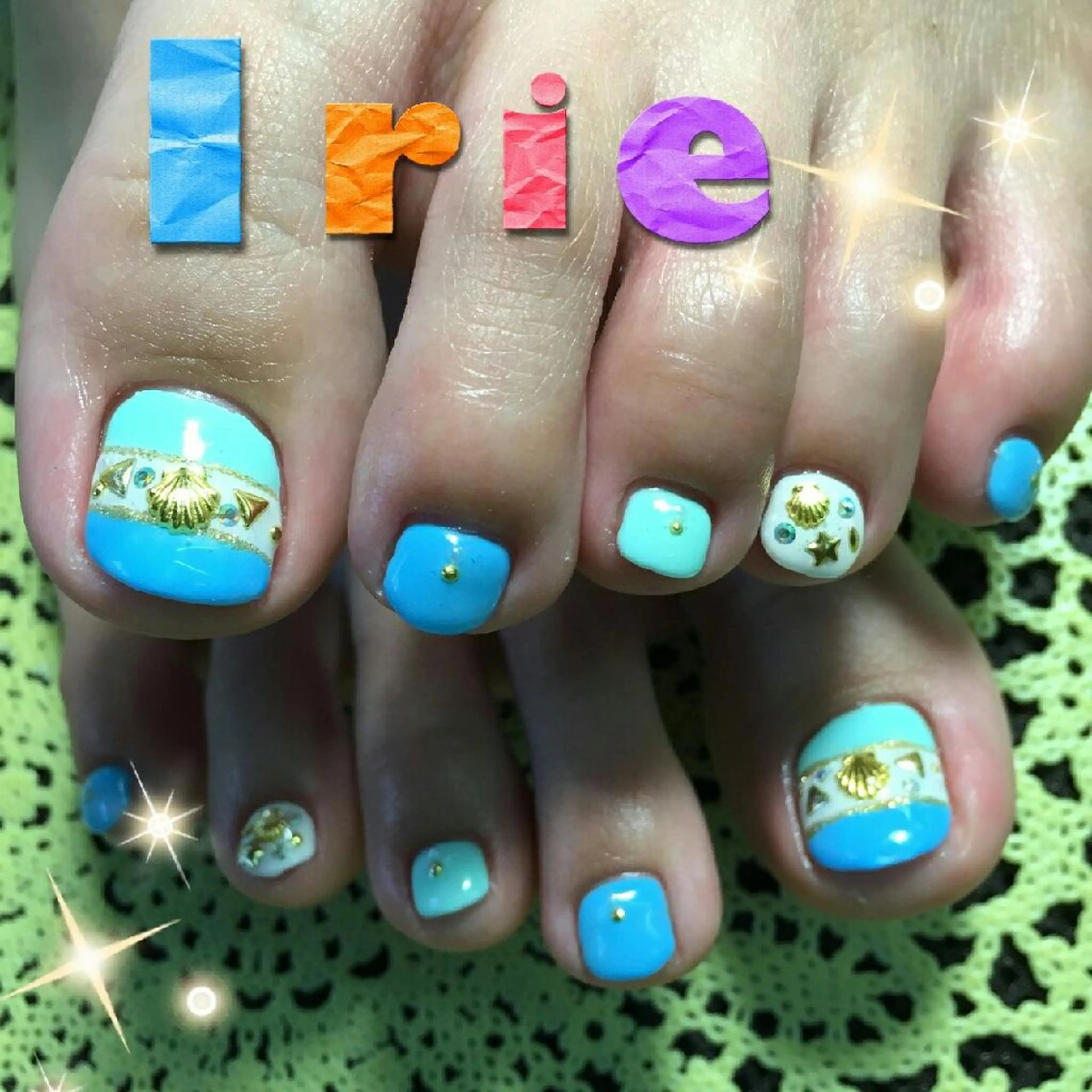 ネイル フットネイル 與儀 知佳のネイルデザイン