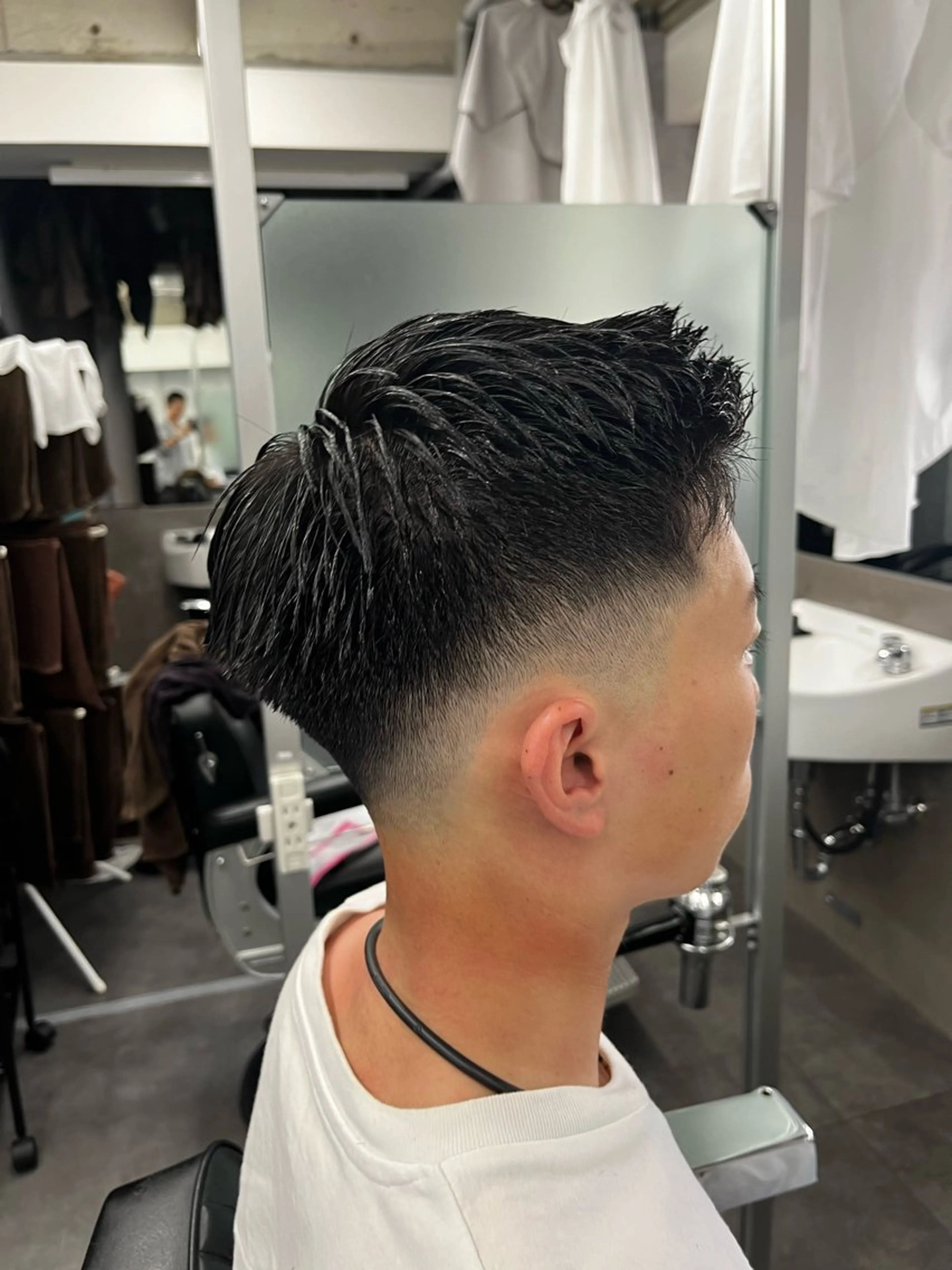 ショート メンズ フェードカット 🎉黒岩 蓮🎉のヘアスタイル