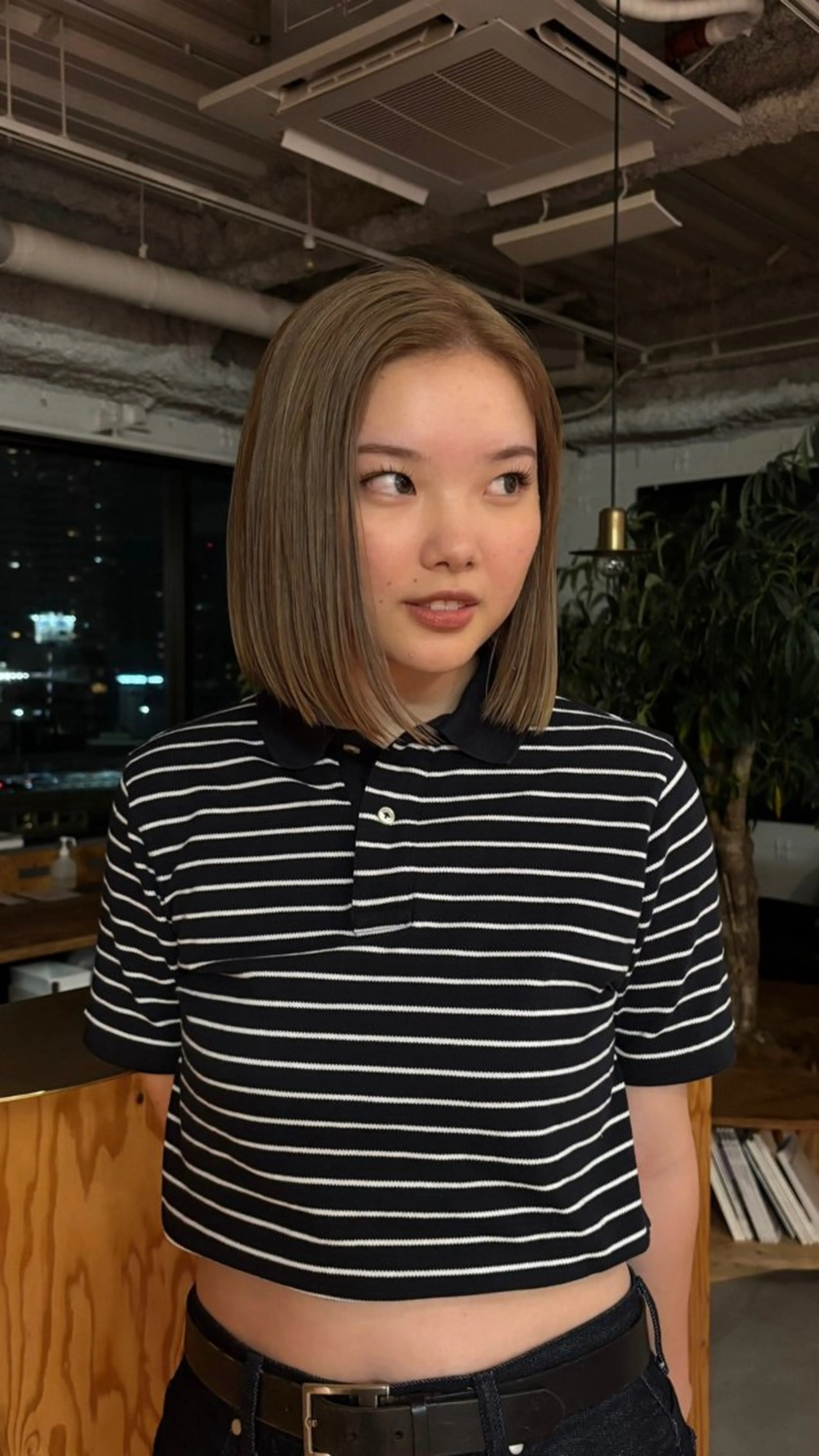 ミディアム Ren /北堀江のヘアスタイル