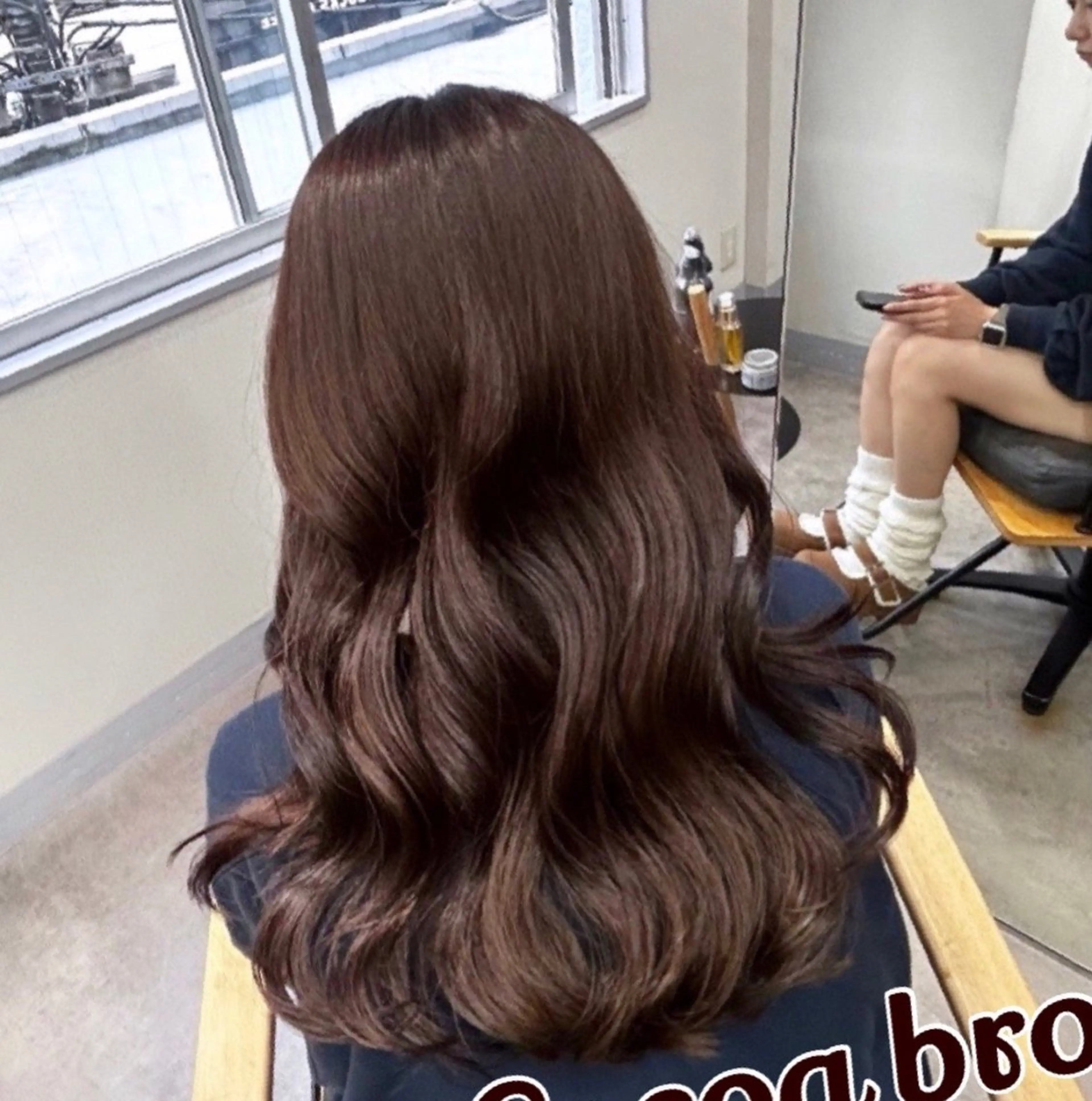 ロング 艶あり暖色系カラー‪ 🎀透明感あゆみ🎀のヘアスタイル