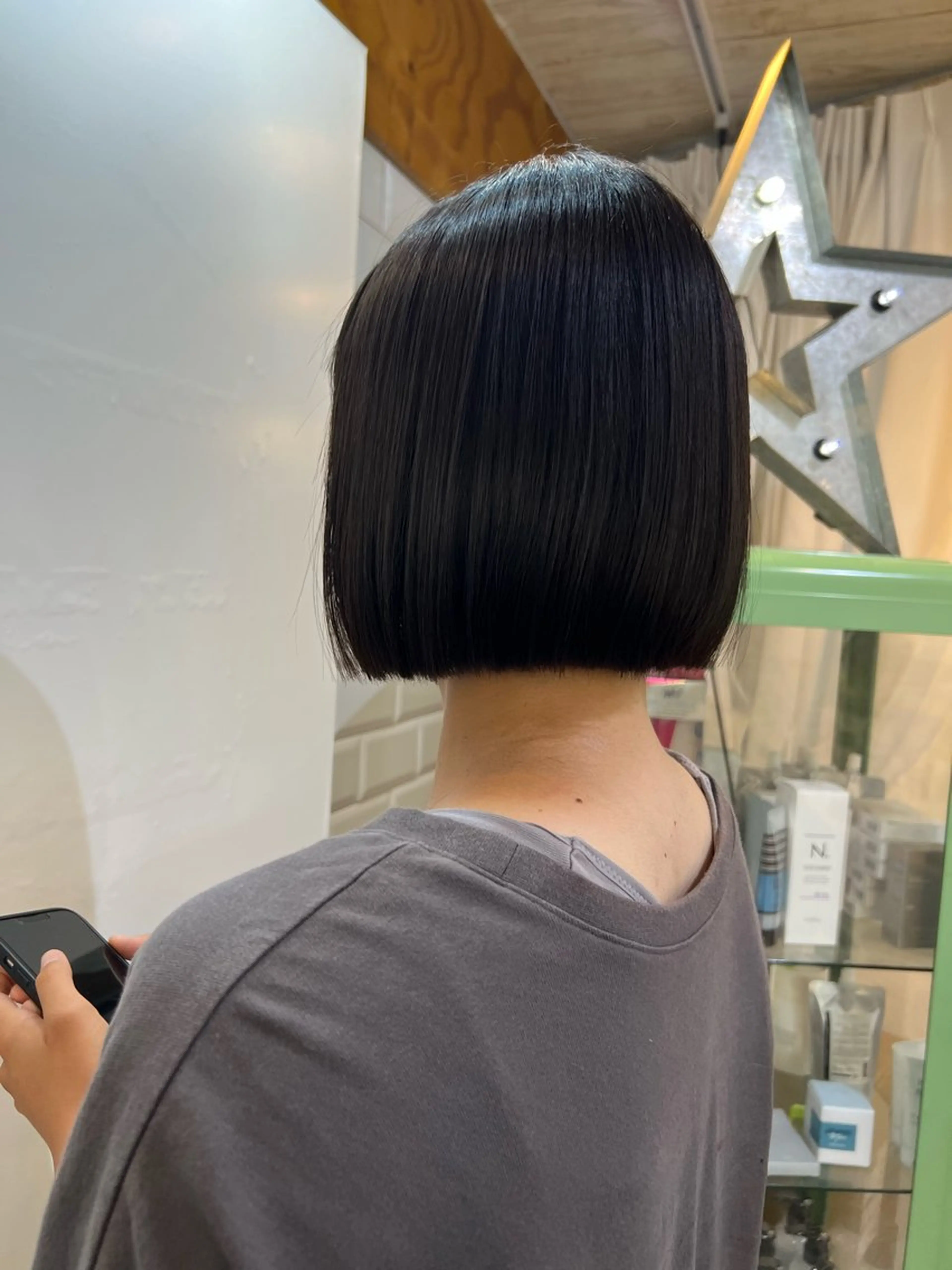 ショート ボブ 縮毛矯正 トリートメント カット 縮毛矯正 トリートメント KANA/ボブ/ インナーカラー/艶髪のヘアスタイル