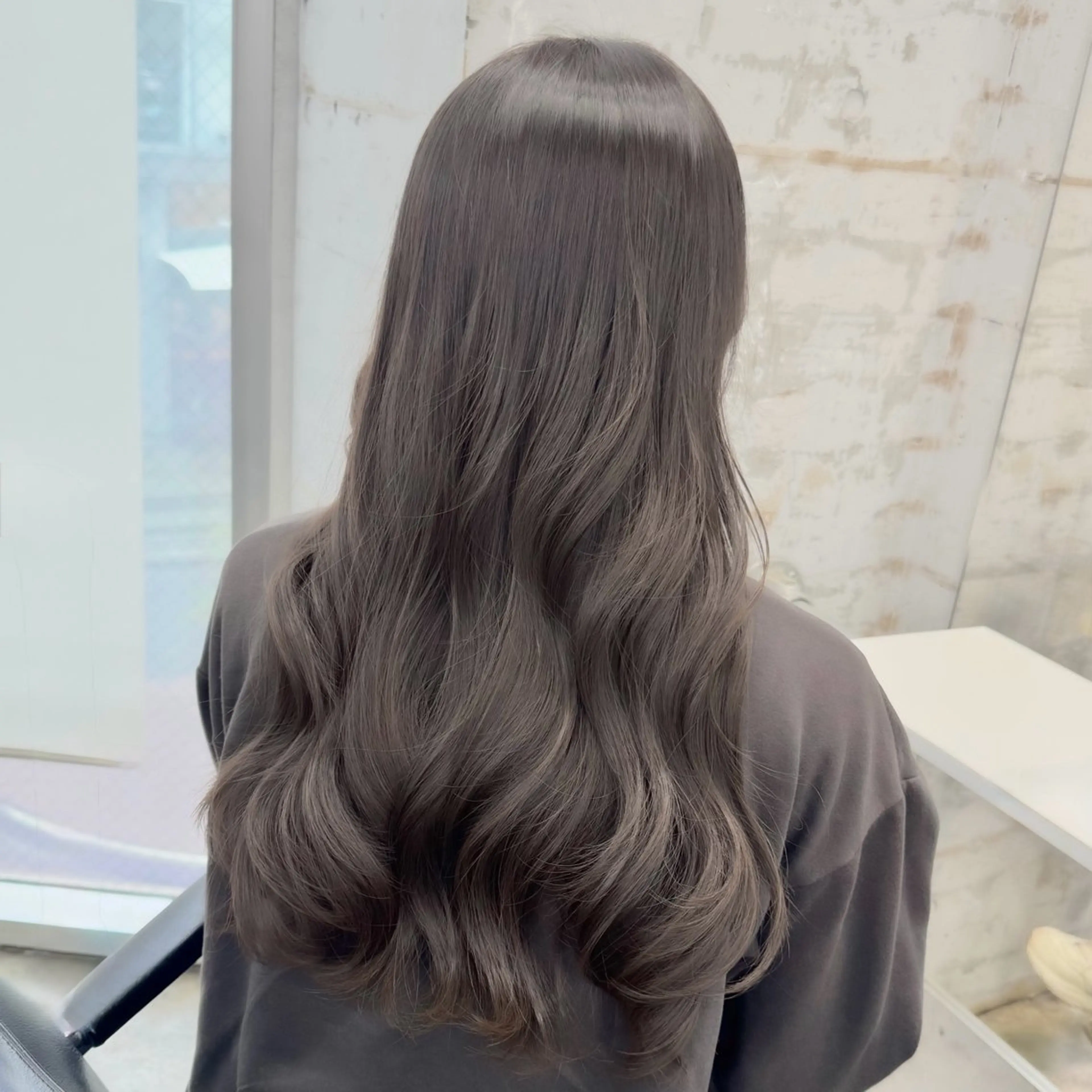 セミロング カラー ヘアアレンジ 💗💗韓国レイヤー yu-ki💗💗のヘアスタイル