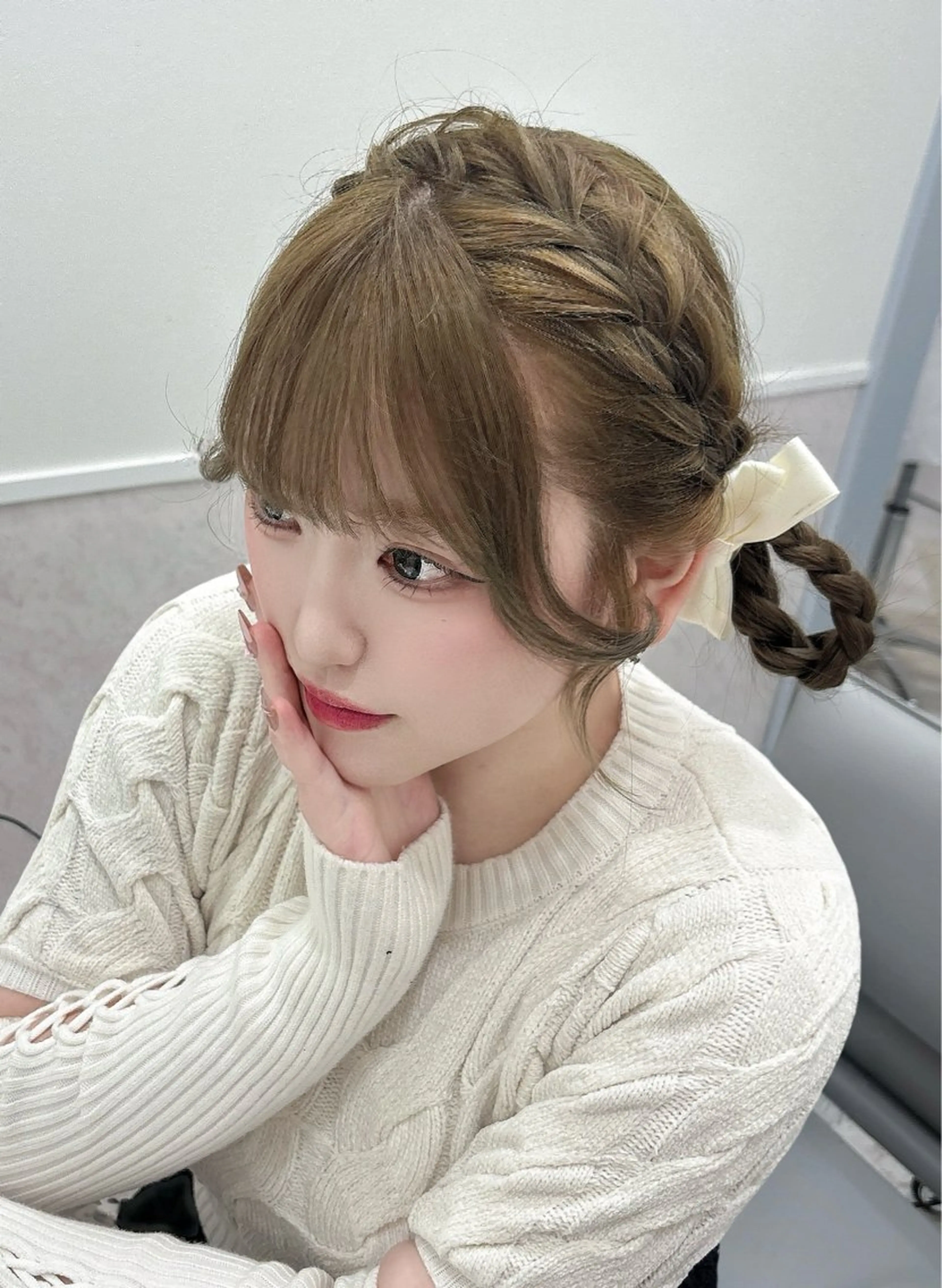 ロング カット ヘアカラー 💎のぼりゆい/大須 ブリーチなしWカラーのヘアスタイル