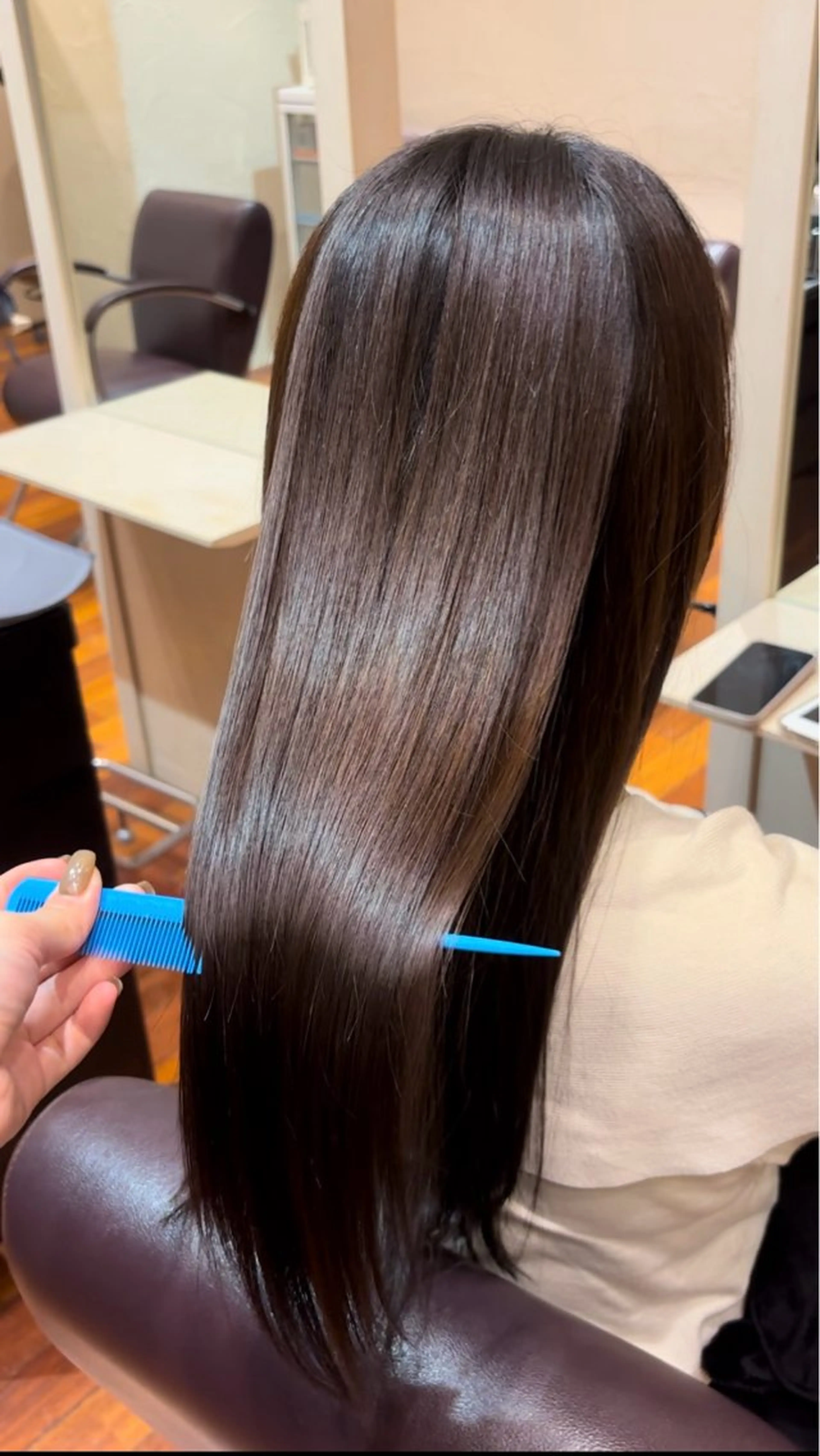 ロング 髪質改善 トリートメント 酸熱トリートメント 髙橋 愛実のヘアスタイル