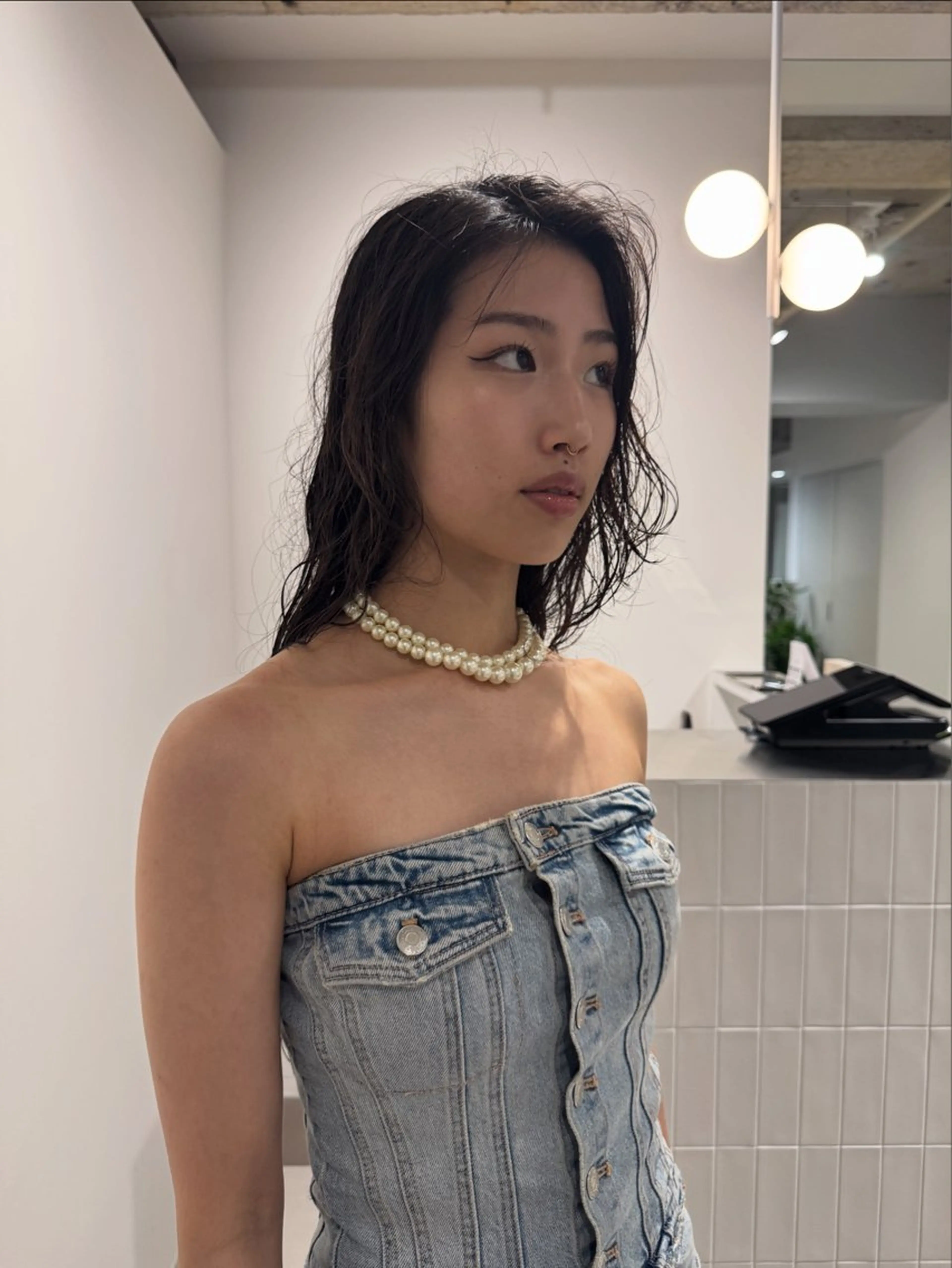 ロング パーマ ワタナベ ヒヨリのヘアスタイル