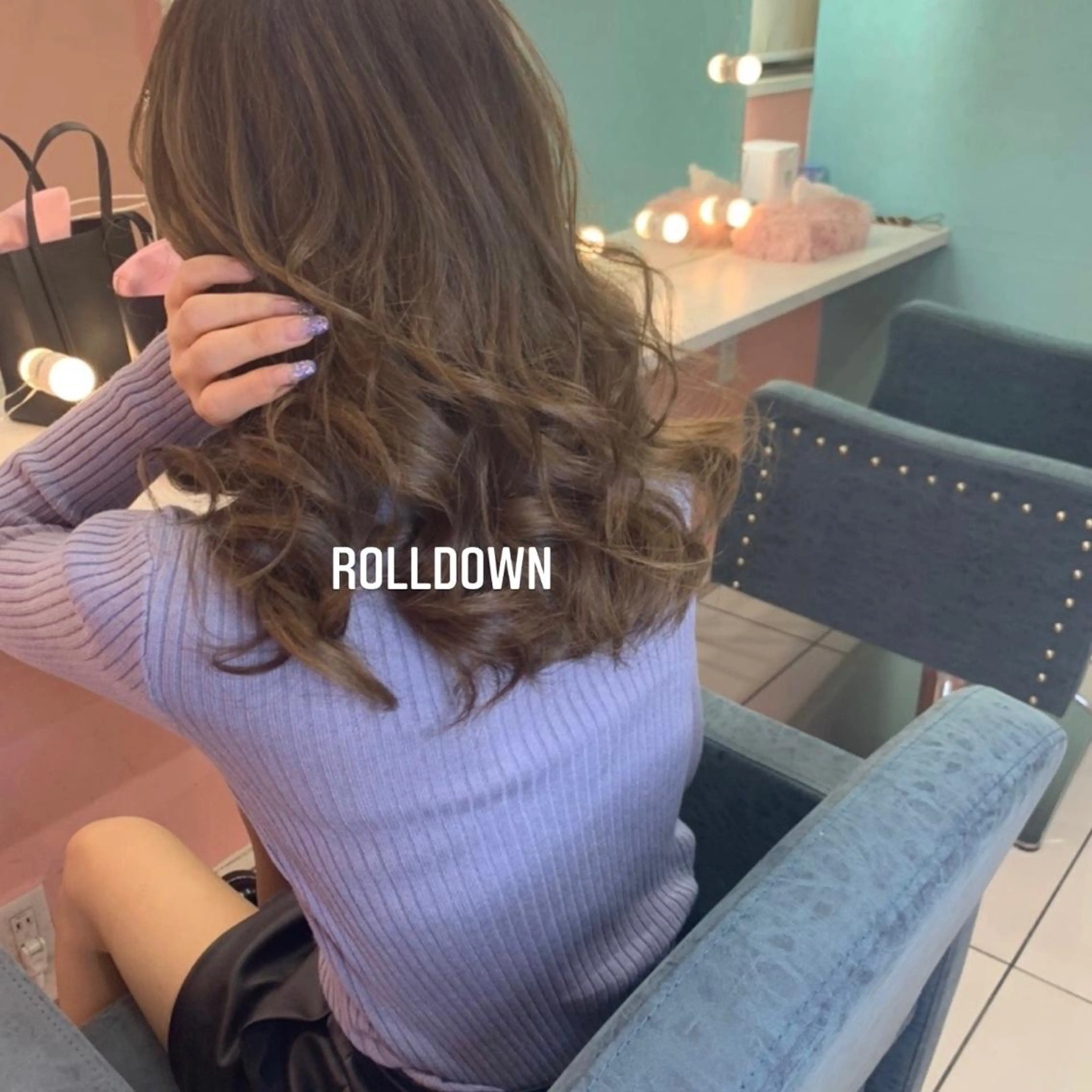 ミディアム ヘアアレンジ エクステ🩵ブリーチ 韓国ヘア🩵KAEのヘアスタイル