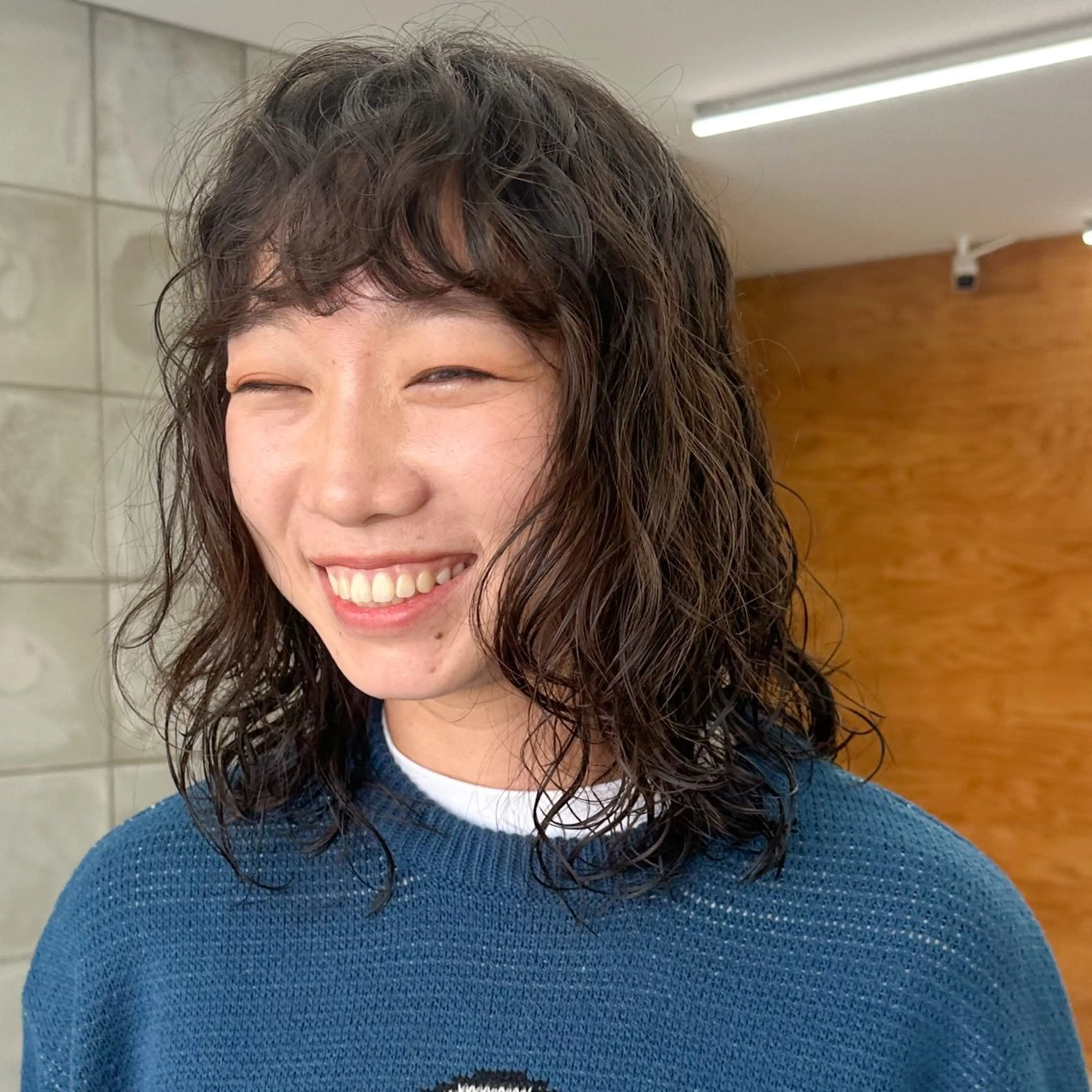 ミディアム パーマ ANY mikuのヘアスタイル