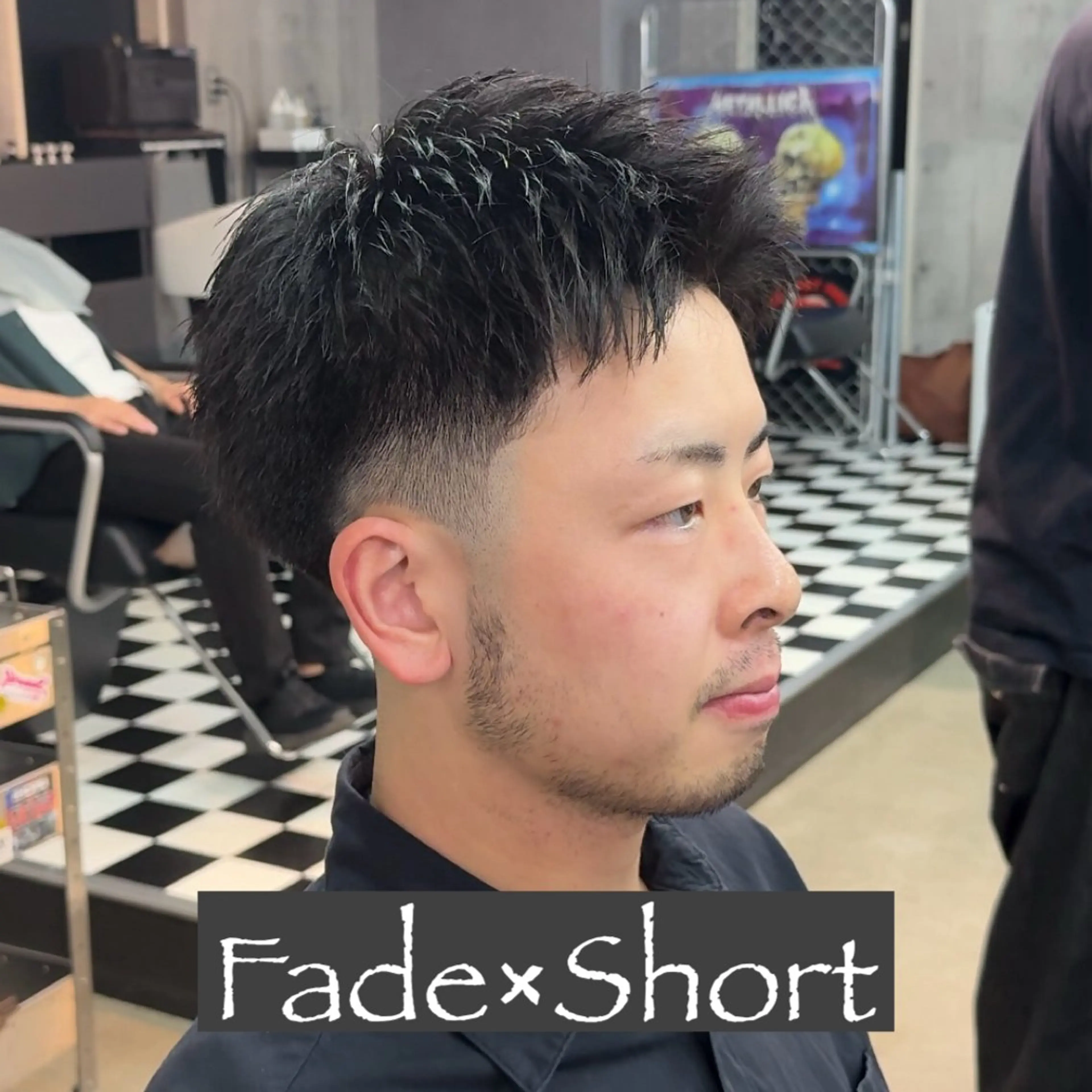 ショート パーマ ヘアアレンジ メンズ MENIN メンズ サロン　望月　涼太のヘアスタイル