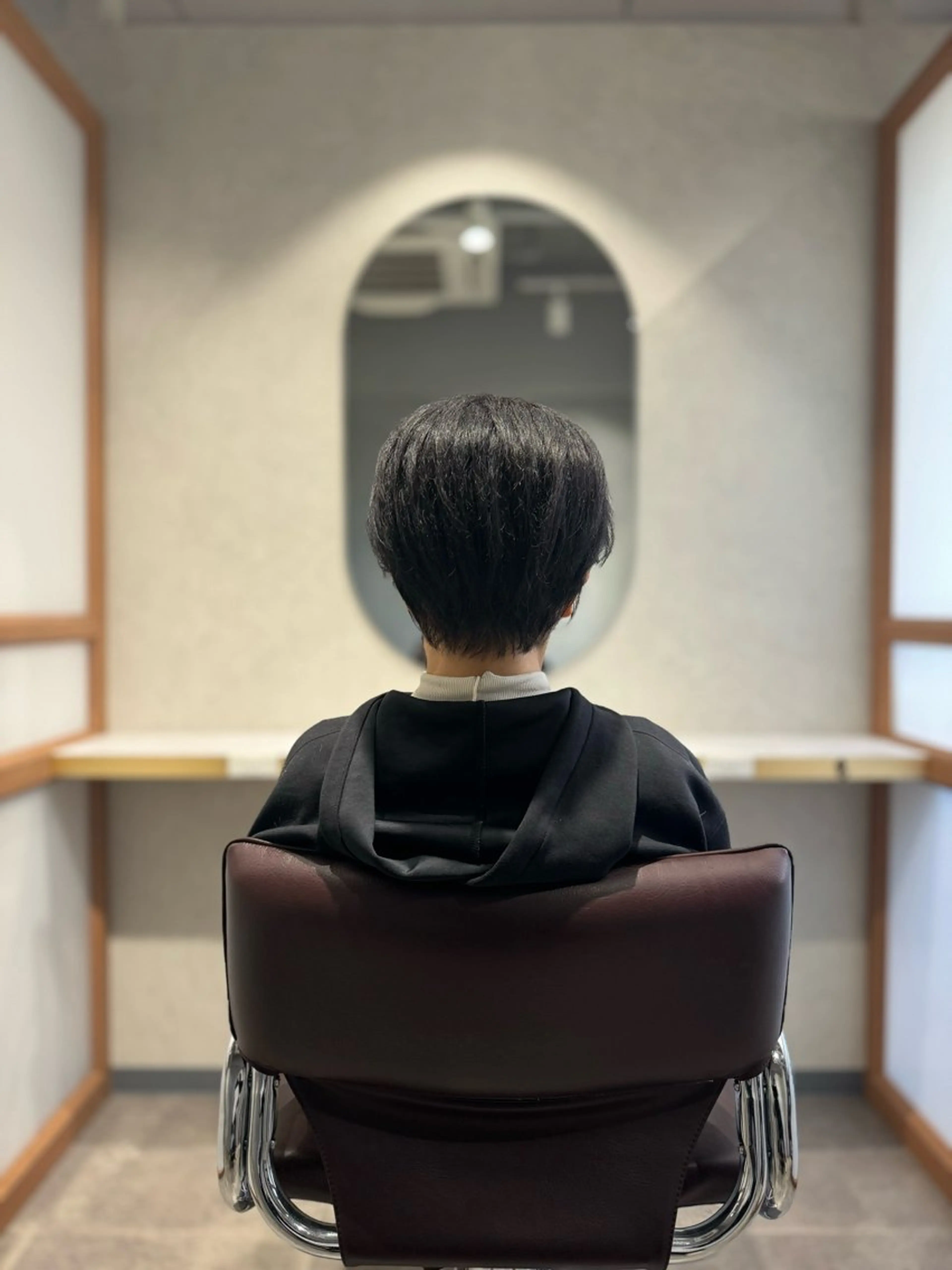 ショート カット くせ毛カット終着点 カワサキトオル溝の口のヘアスタイル