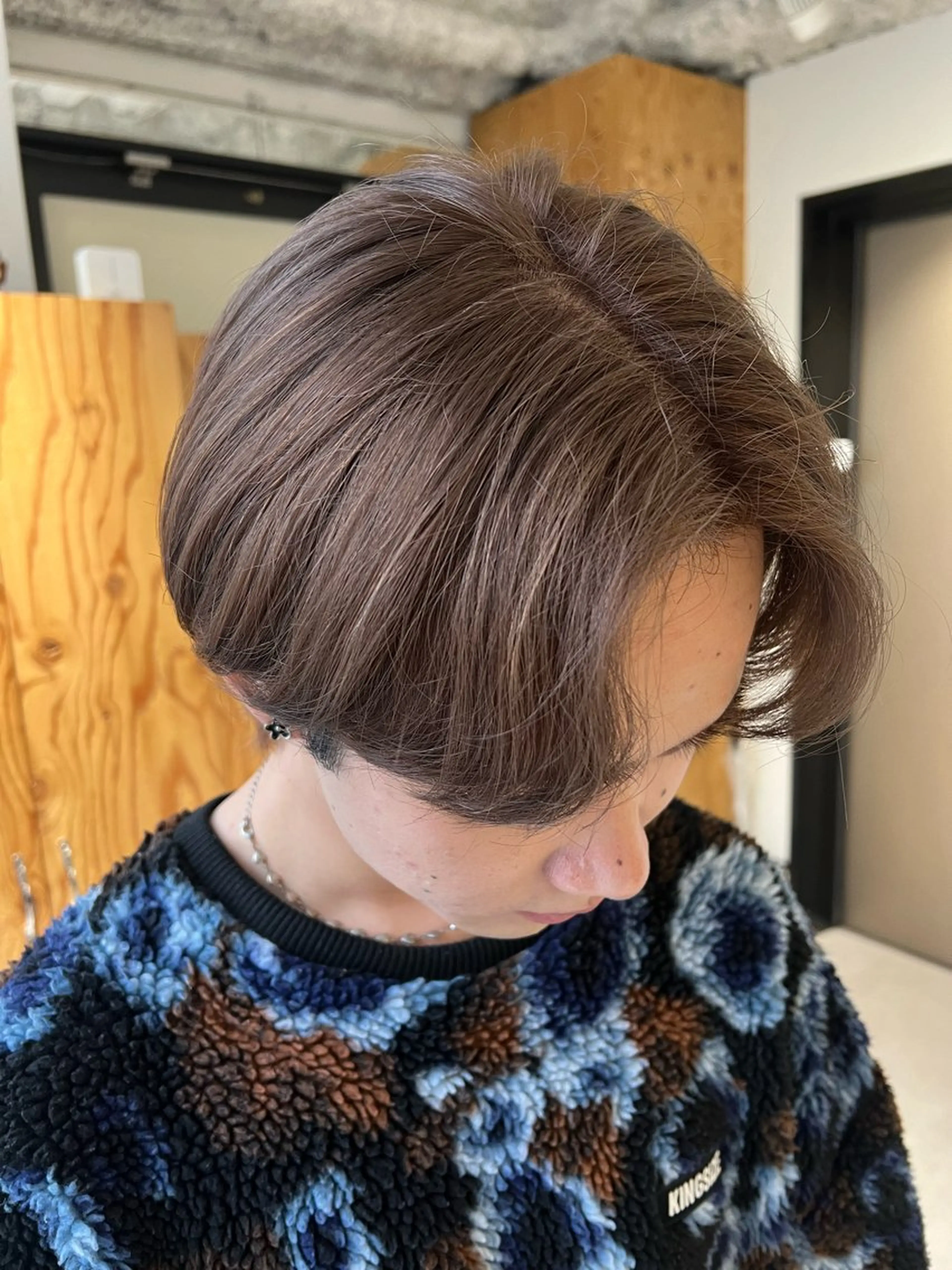 ショート カラー メンズ ベージュカラー 梅田/ 髪質改善/ 似合わせ/RINKAのヘアスタイル