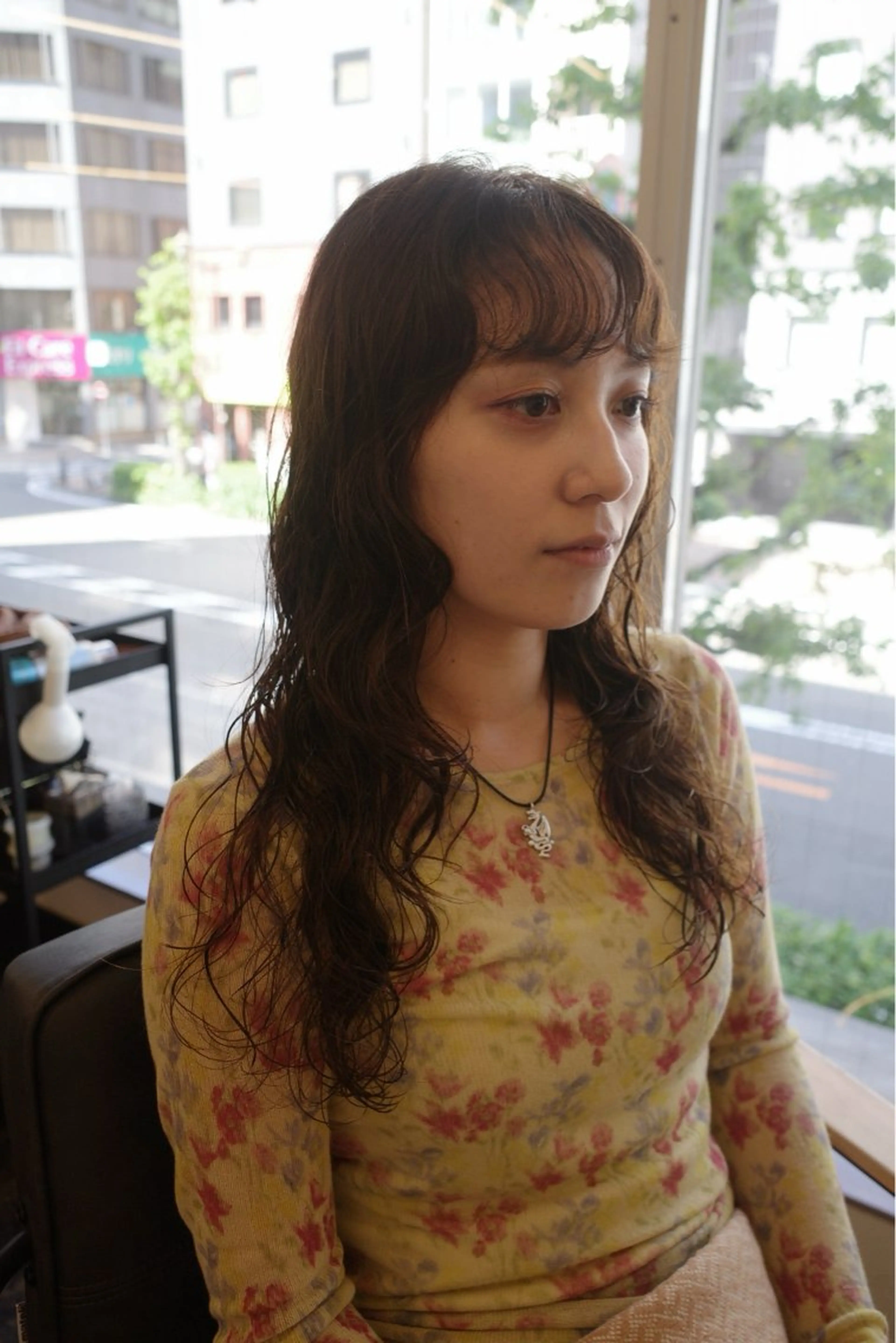 ロング パーマ レイヤーカット デジタルパーマ カット パーマ 西山 紗耶香🪽 透明感カラー/ボブのヘアスタイル