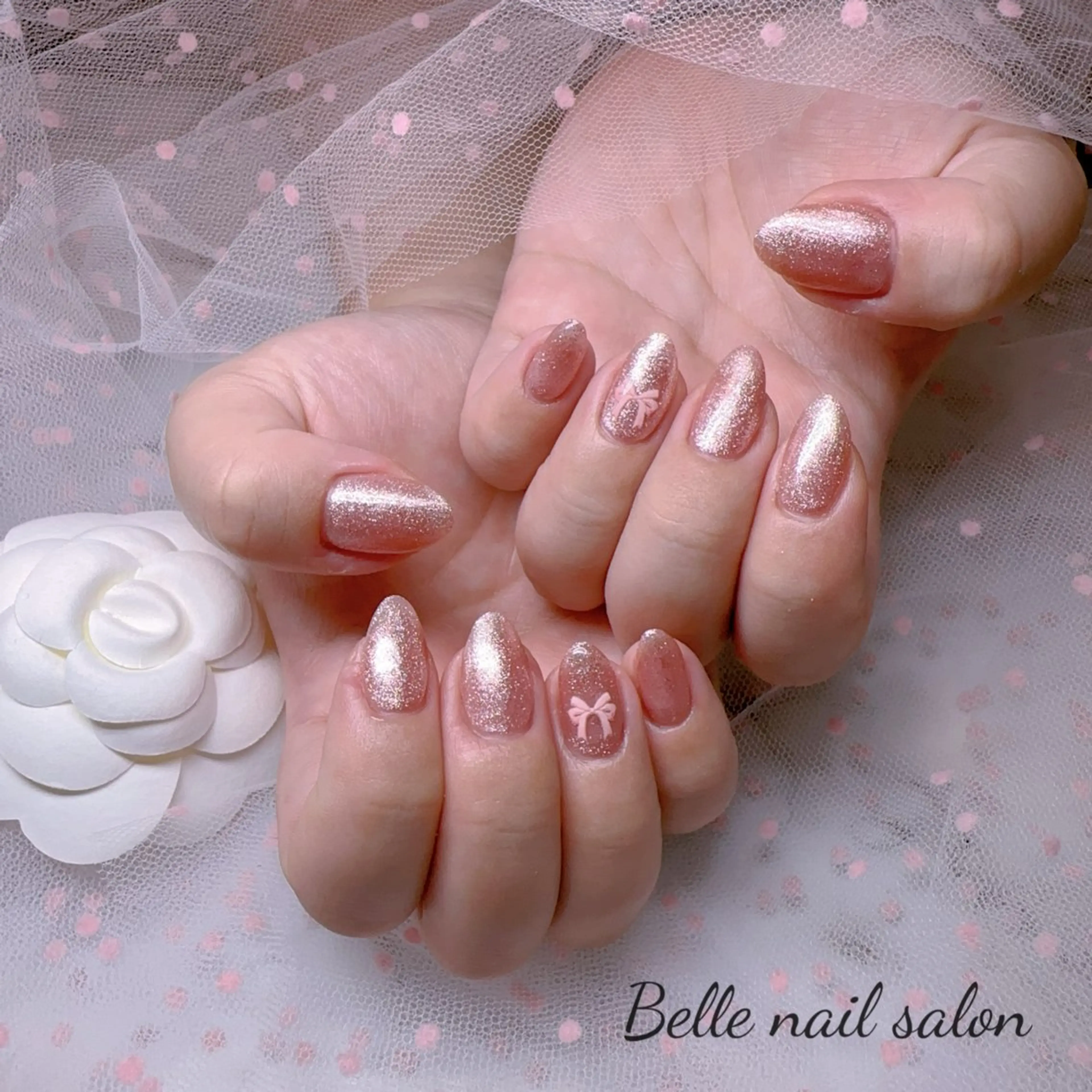 ネイル オーロラネイル フットネイル 韓国ネイル ラメ(グリッター) ラメグラデーション ハンドネイル Belle nail salon 新小岩のネイルデザイン