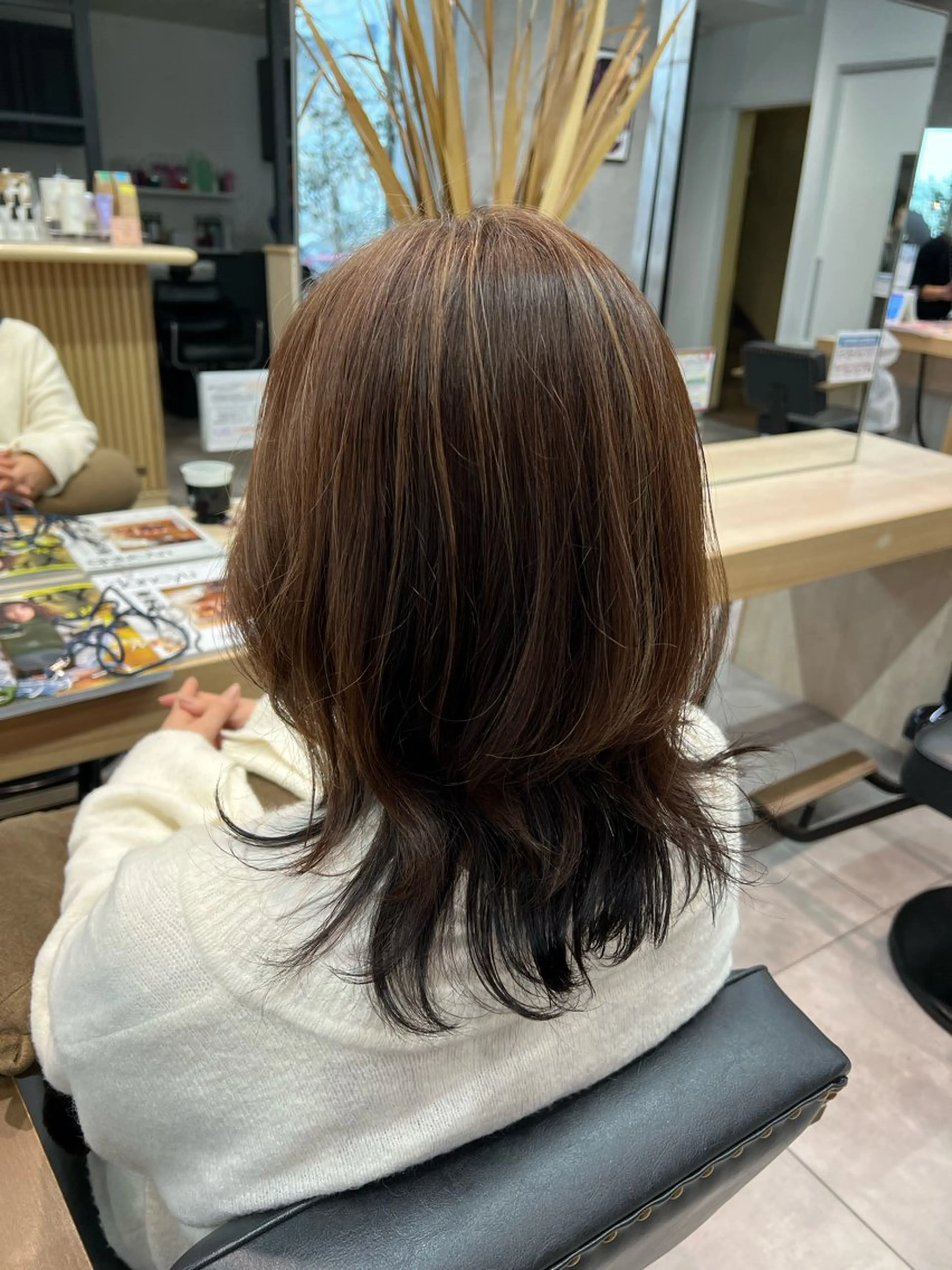ミディアム カラー カット ヘアカラー 🌞レイヤー×カラー 前川那津美🌞のヘアスタイル