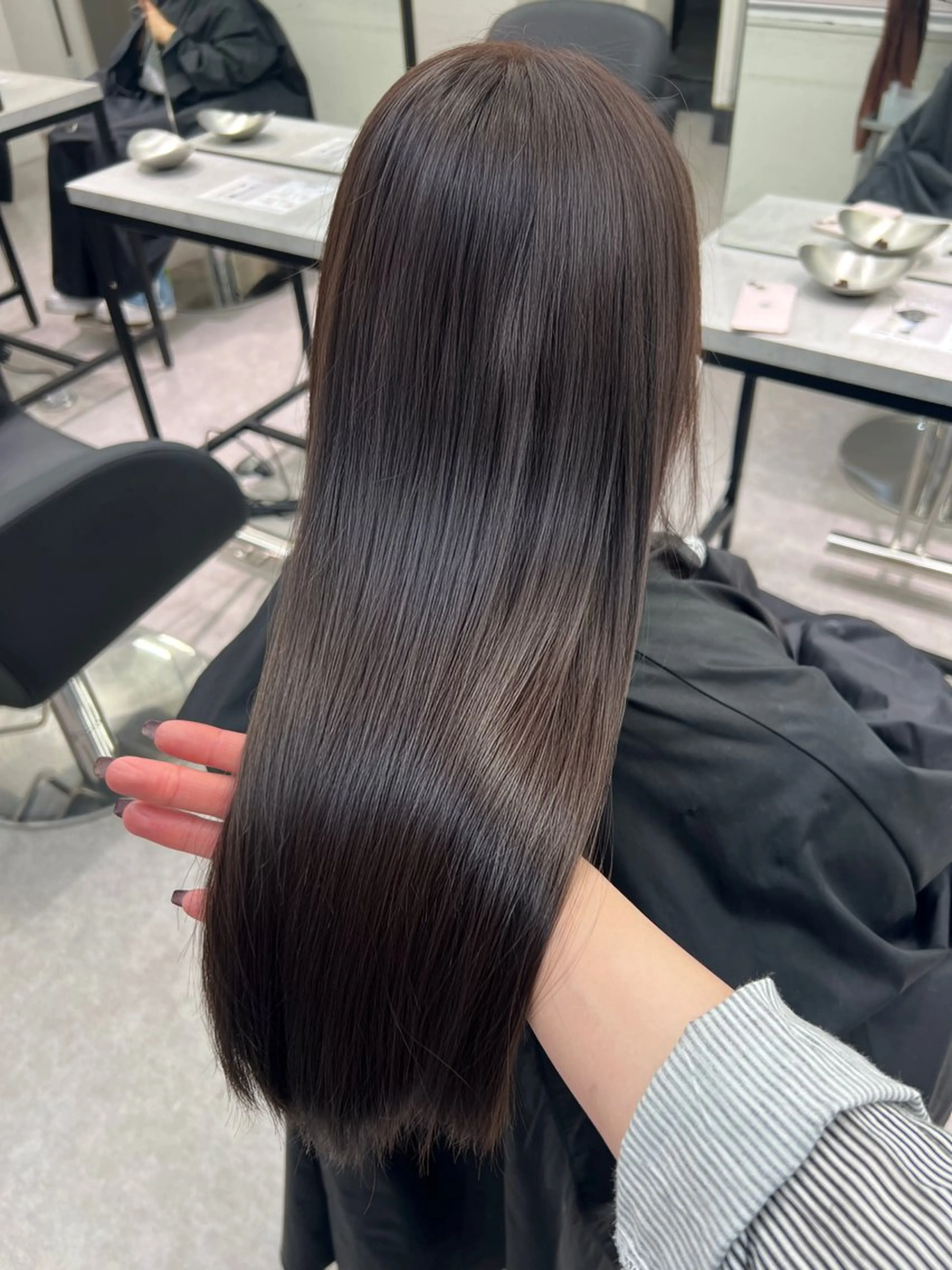 ロング カラー ブリーチ ブラウンカラー 透明感カラー ブリーチなしカラー トリートメント ヘアカラー 透明感ハイトーン🐩 原宿/yumekaのヘアスタイル