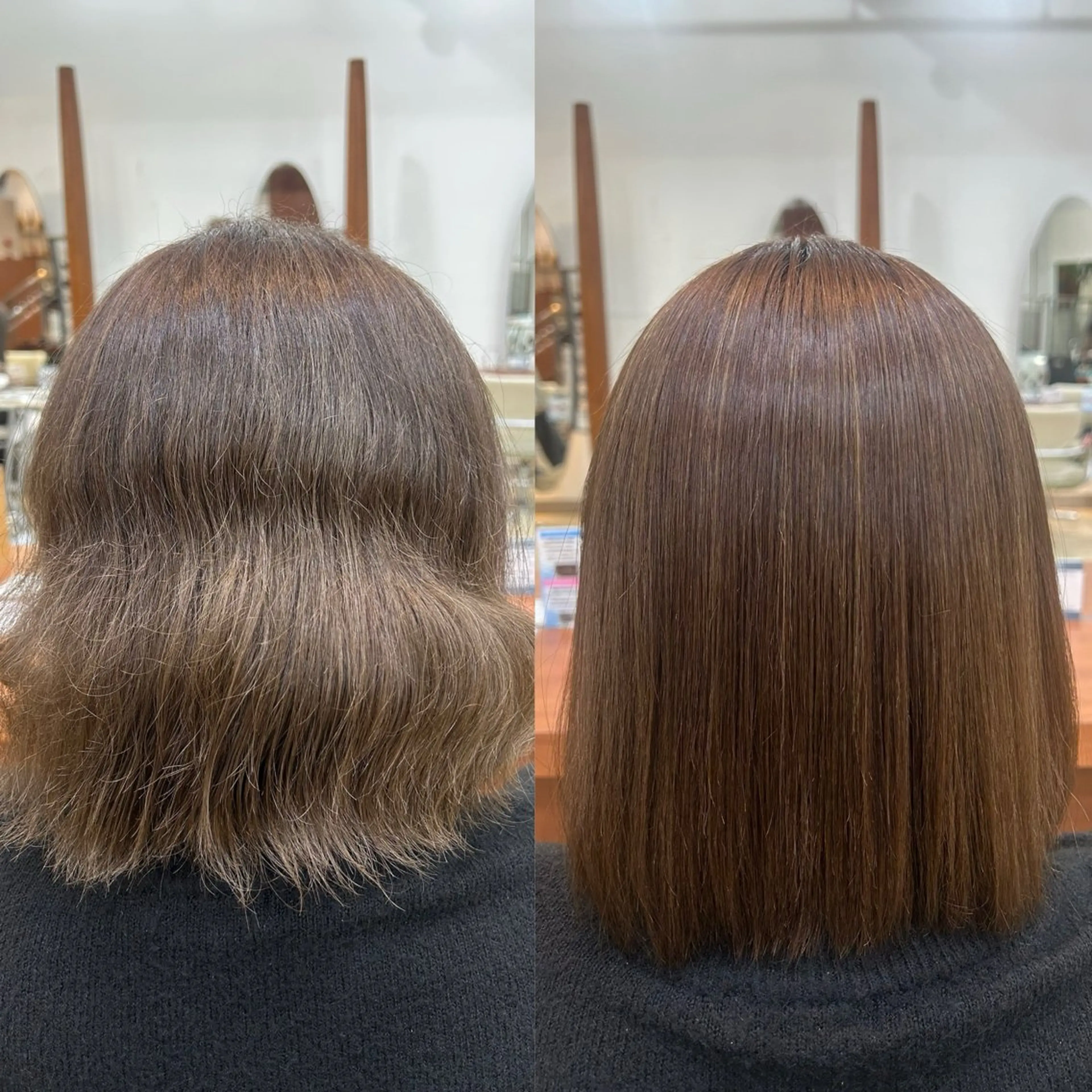 ミディアム パーマ ハイライト 縮毛矯正 トリートメント 🦋💜金澤 愛奈💜🦋のヘアスタイル