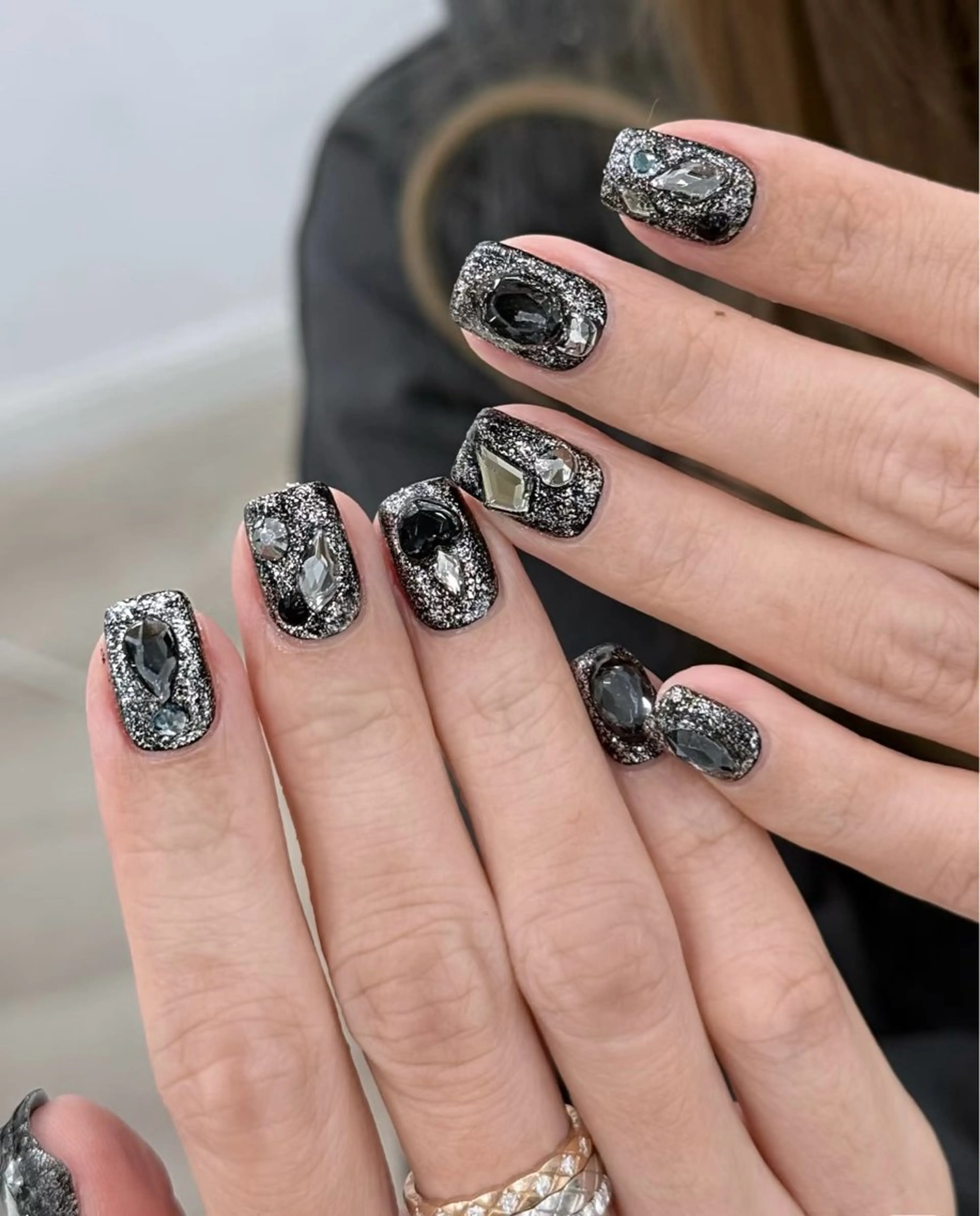 ネイル アートネイル フレンチネイル マグネットネイル ミラーネイル オフィスネイル ハンドネイル Blossom nail_研修のネイルデザイン