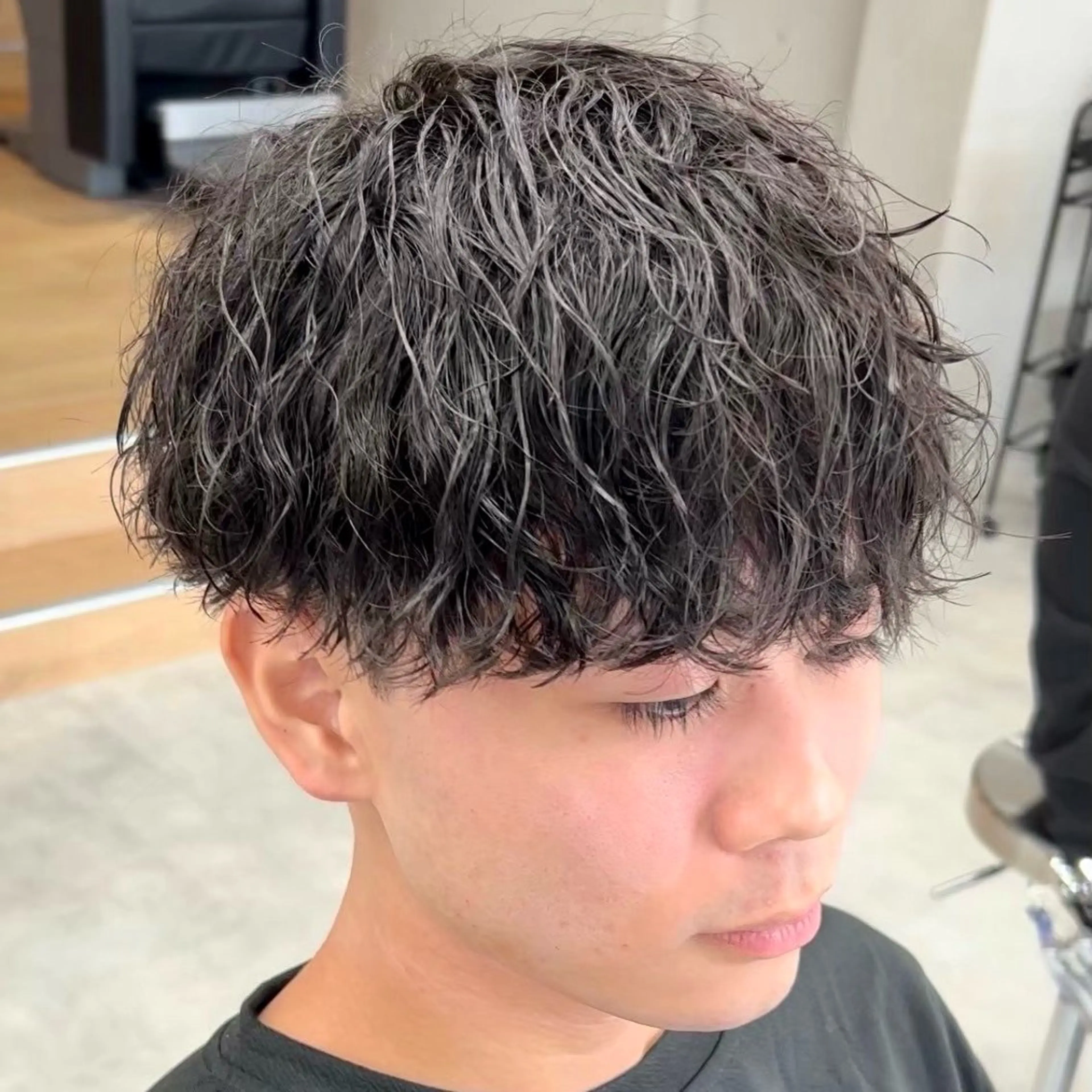 パーマ メンズ カット パーマ パーマ/縮毛矯正 /韓国風/佐藤里咲のヘアスタイル