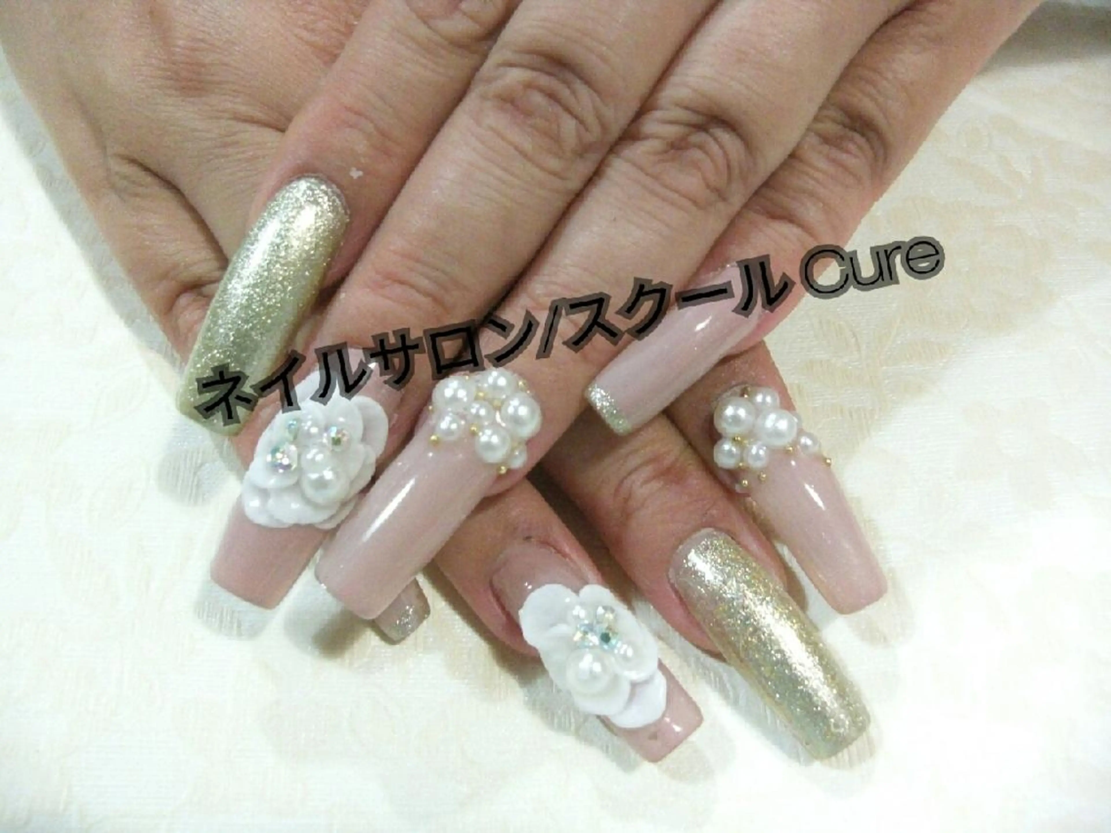 ロング ネイル ネイルサロン Cureのネイルデザイン
