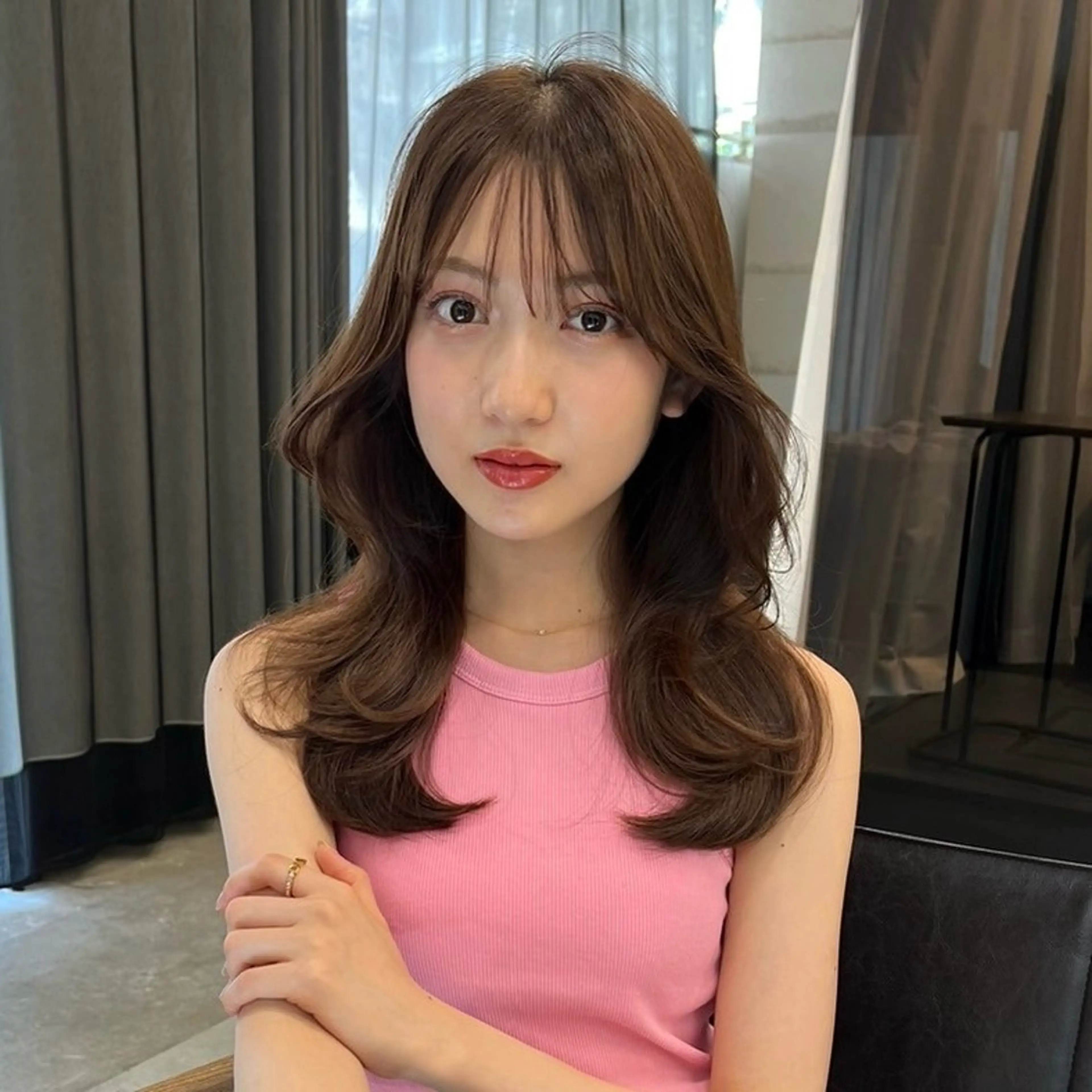 セミロング IVY所属・髪質改善/韓国ヘア 顔まわり特化yutoのヘアスタイル