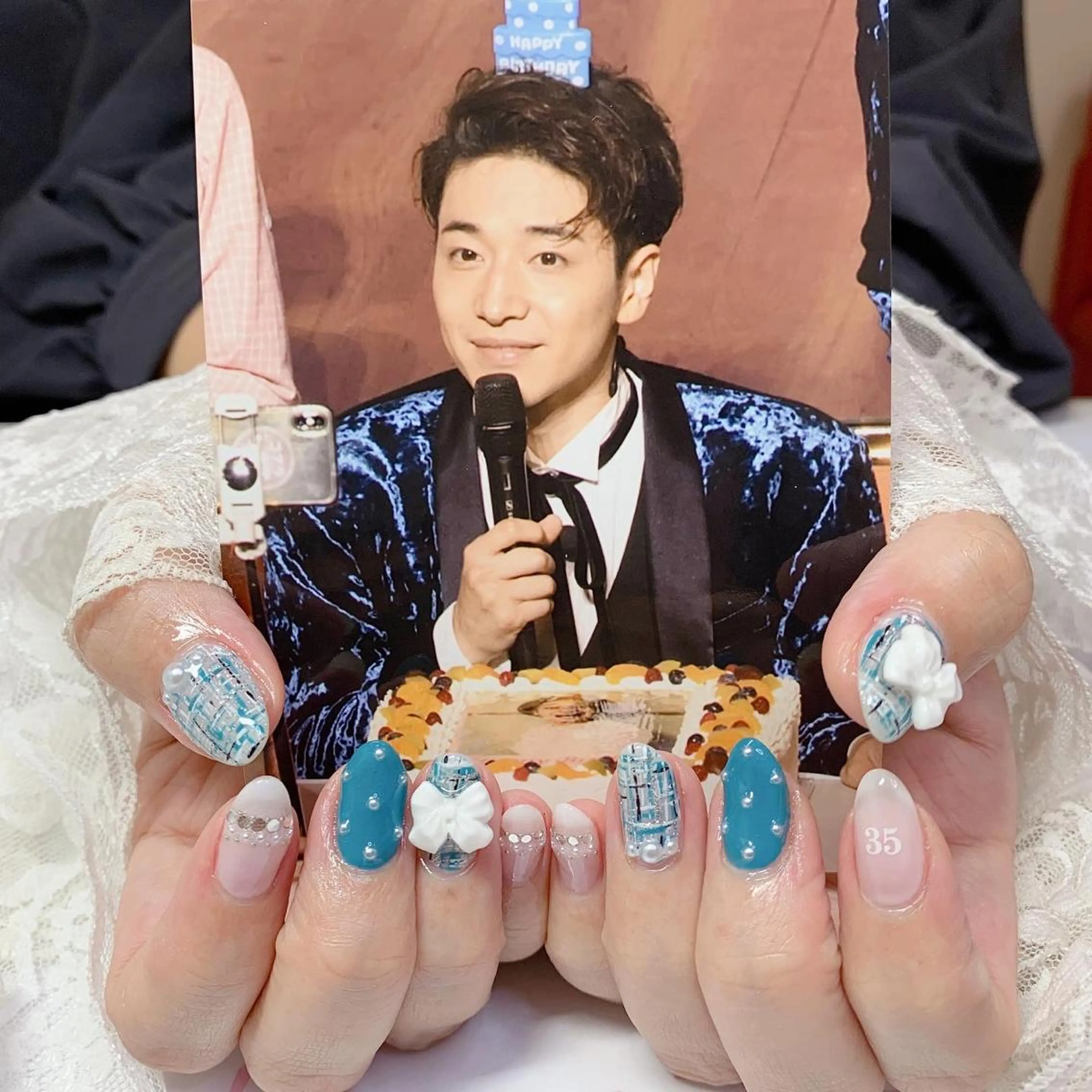 ネイル リボン ハンドネイル La neige* yuki 🐩🌙のネイルデザイン